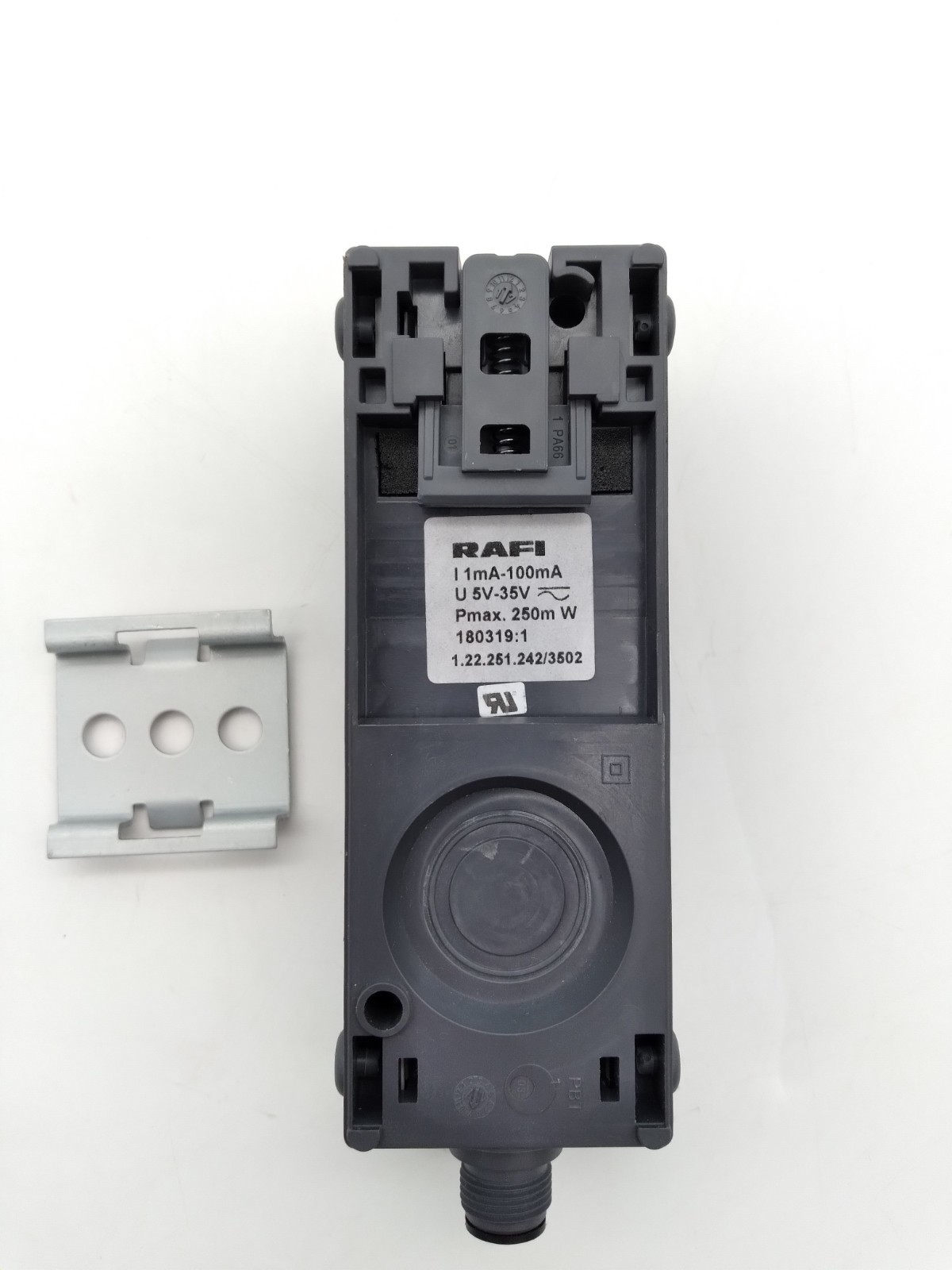 RAFI E-BOX M12, Push Button Switch, M12 8-pin A-coded, 1.22.251.242/3502