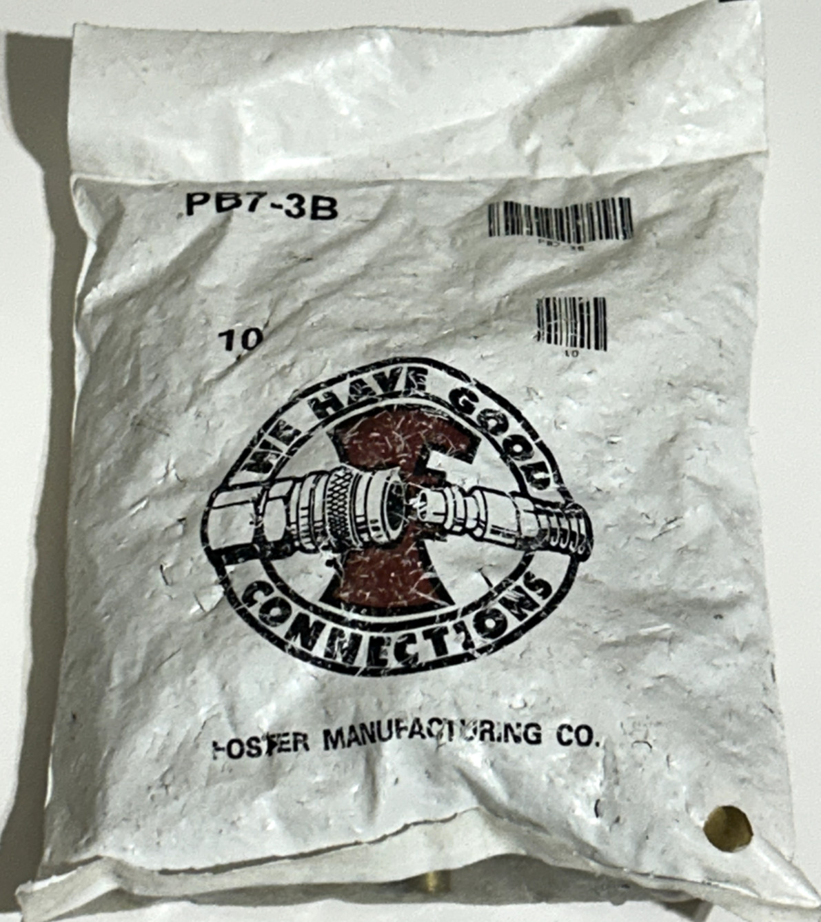 Foster Manufacturing PB7-3B We Have Good Connections Fittings (Pack 10) – New