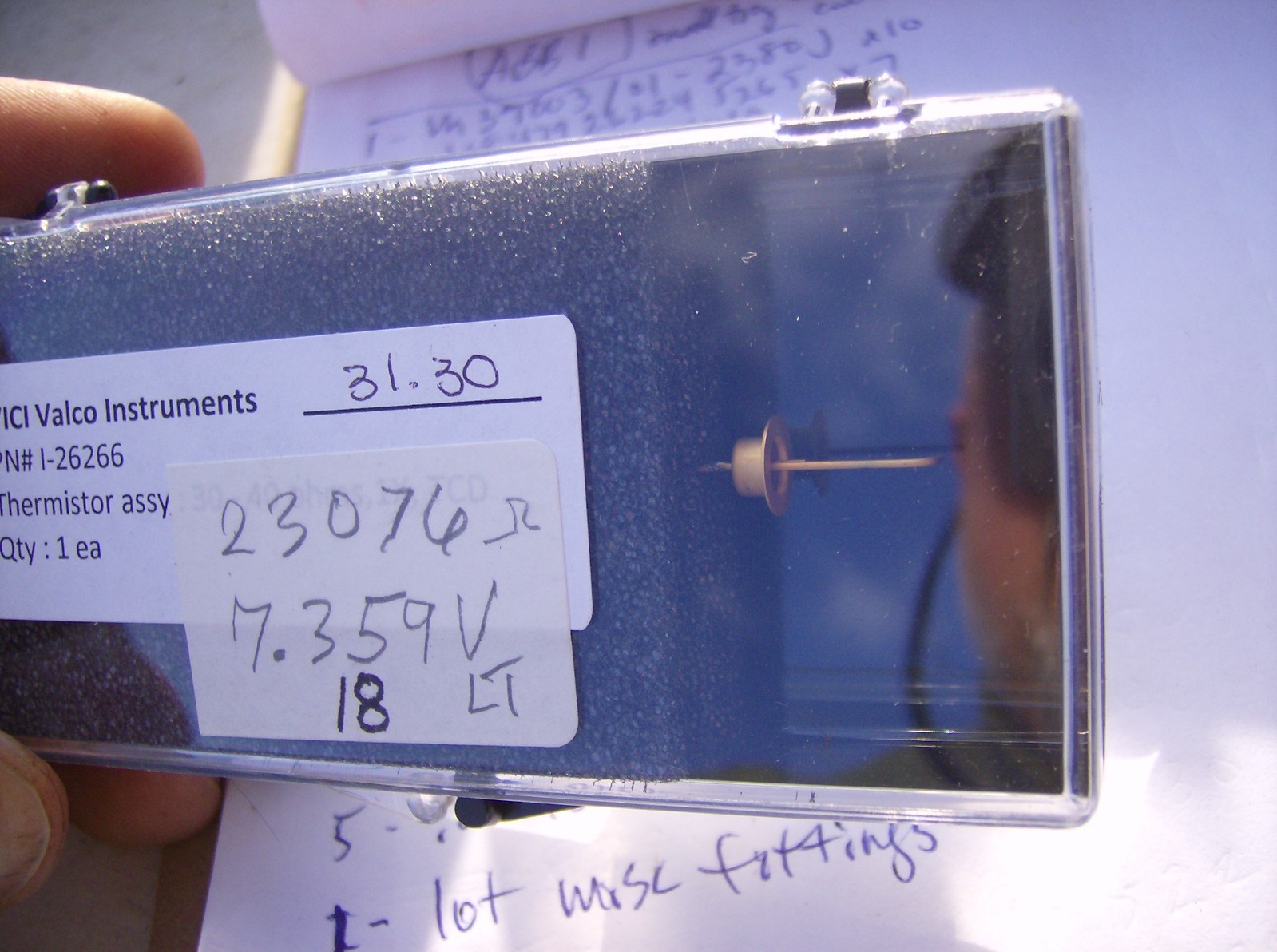 VALCO INSTRUMENTS THERMISTOR ASSEMBLY J-26266 31.30