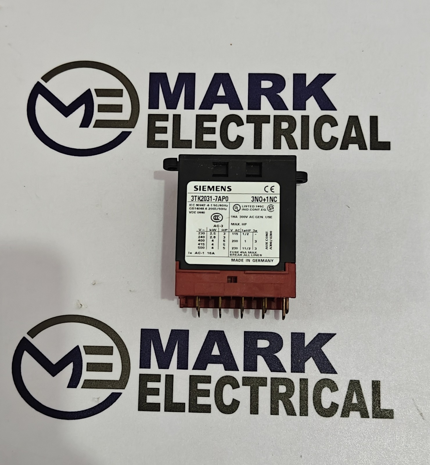 SIEMENS 3TK2031-7AP0 CONTACTOR 16A VOLTAGE 220VAC FREE FAST SHIPPING