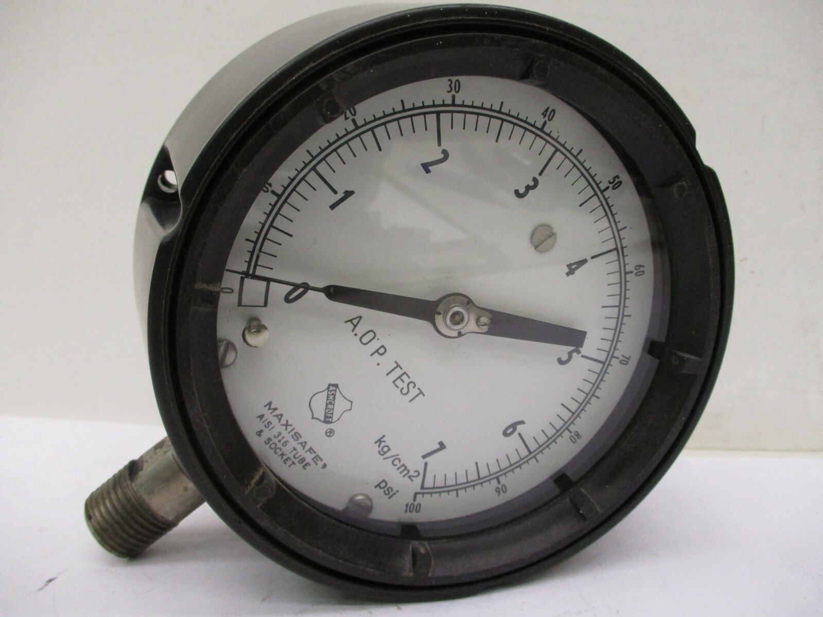 Maxisafe Gauge 100 PSI AISI 316 Tube & Socket A1453AES