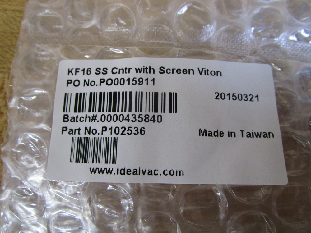 Ideal Vac P102536 Centering Ring KF16 (Pack of 3)