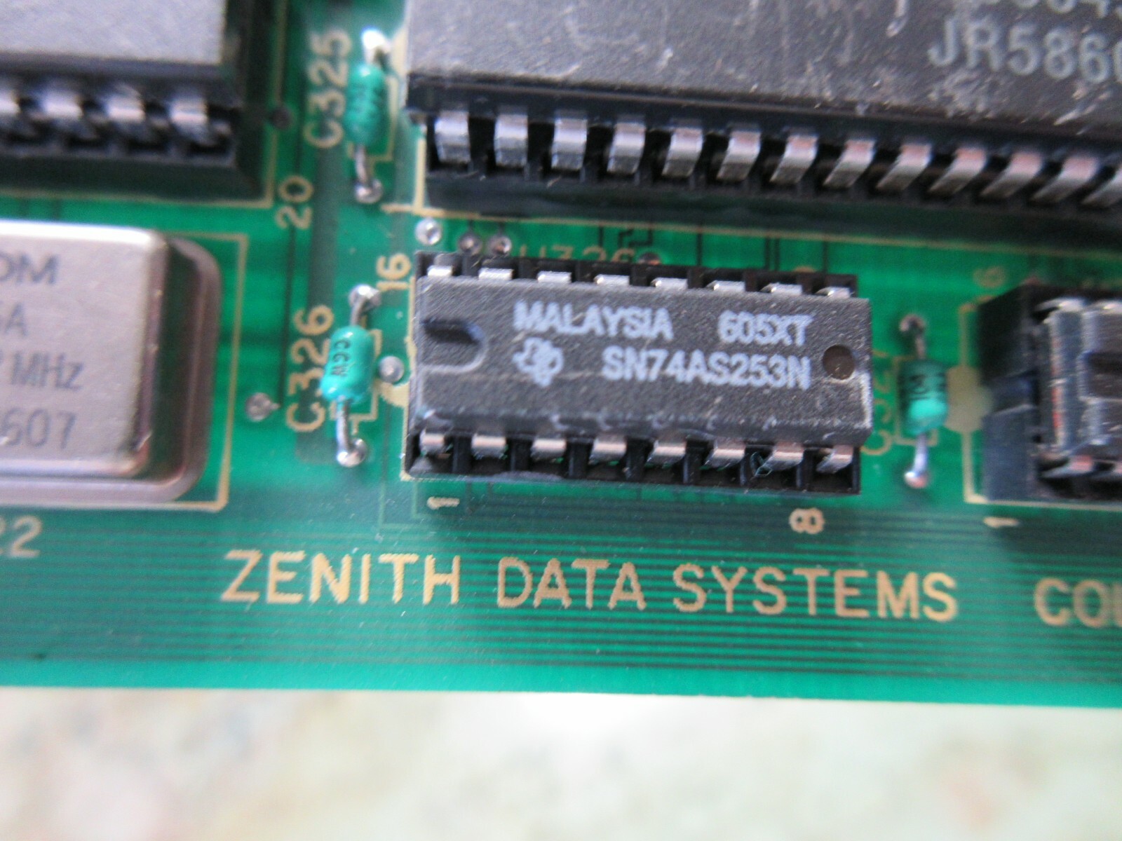 ZENITH DATA SYSTEMS VIDEO/FLOPPY BOARD 110784 85-3012-11 010 080285