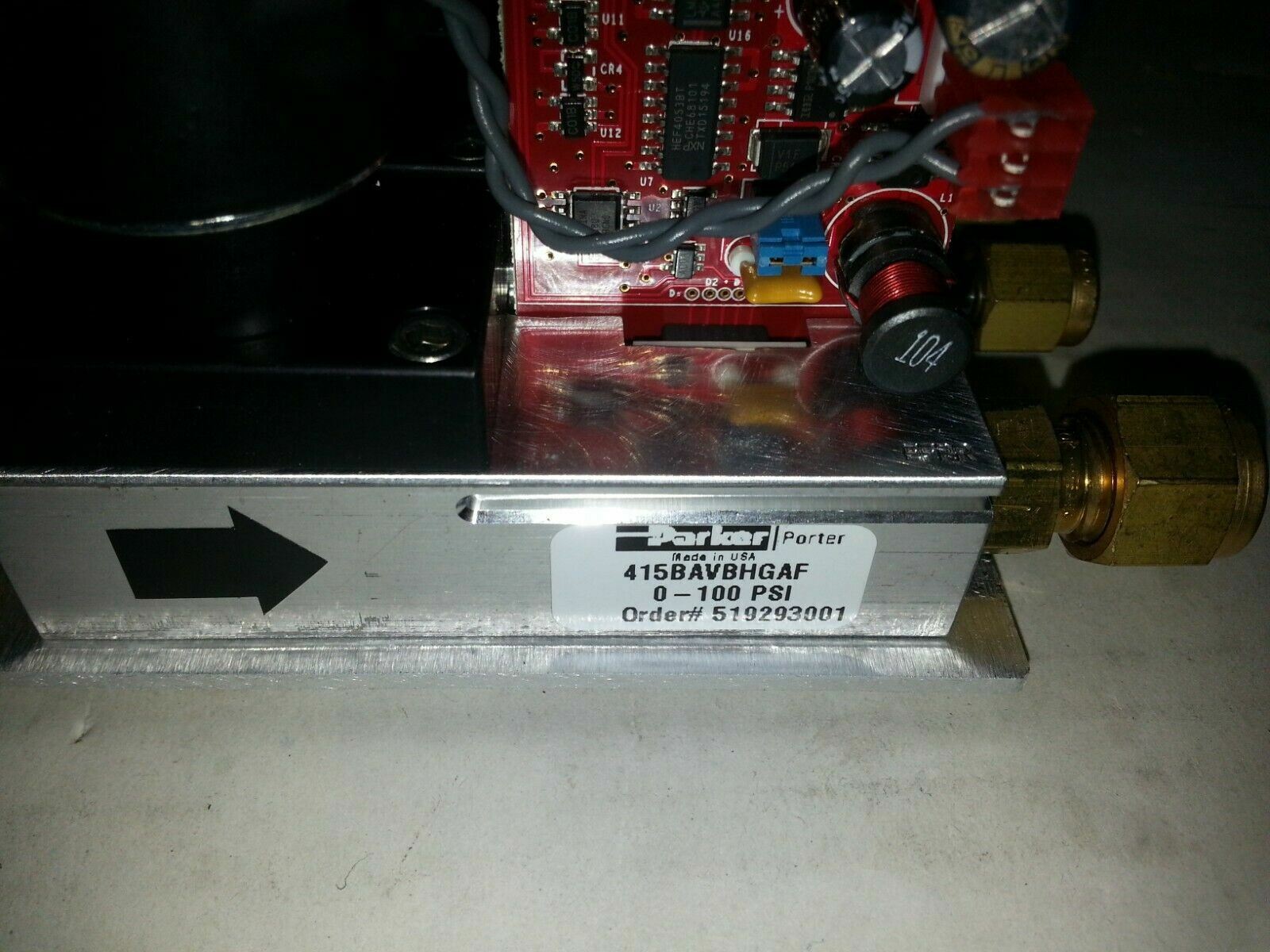Parker Porter 415BAVBHGAF Mass Flow Controller 0-100 PSI Industrial Gas Control
