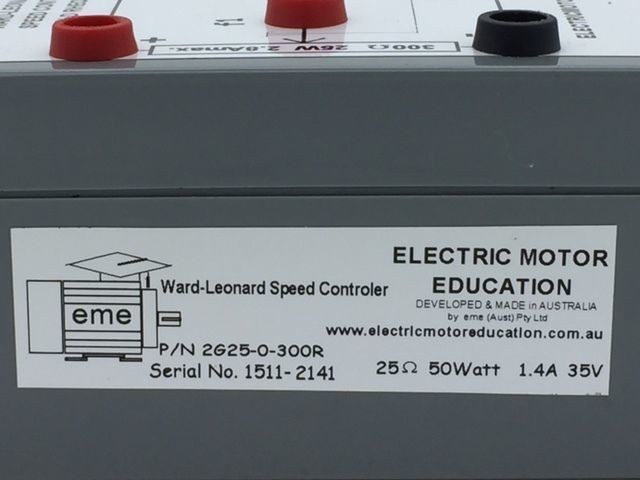 EME 2G25-0-300R Starter Ward-Leonard Speed Controller Field Rheostat