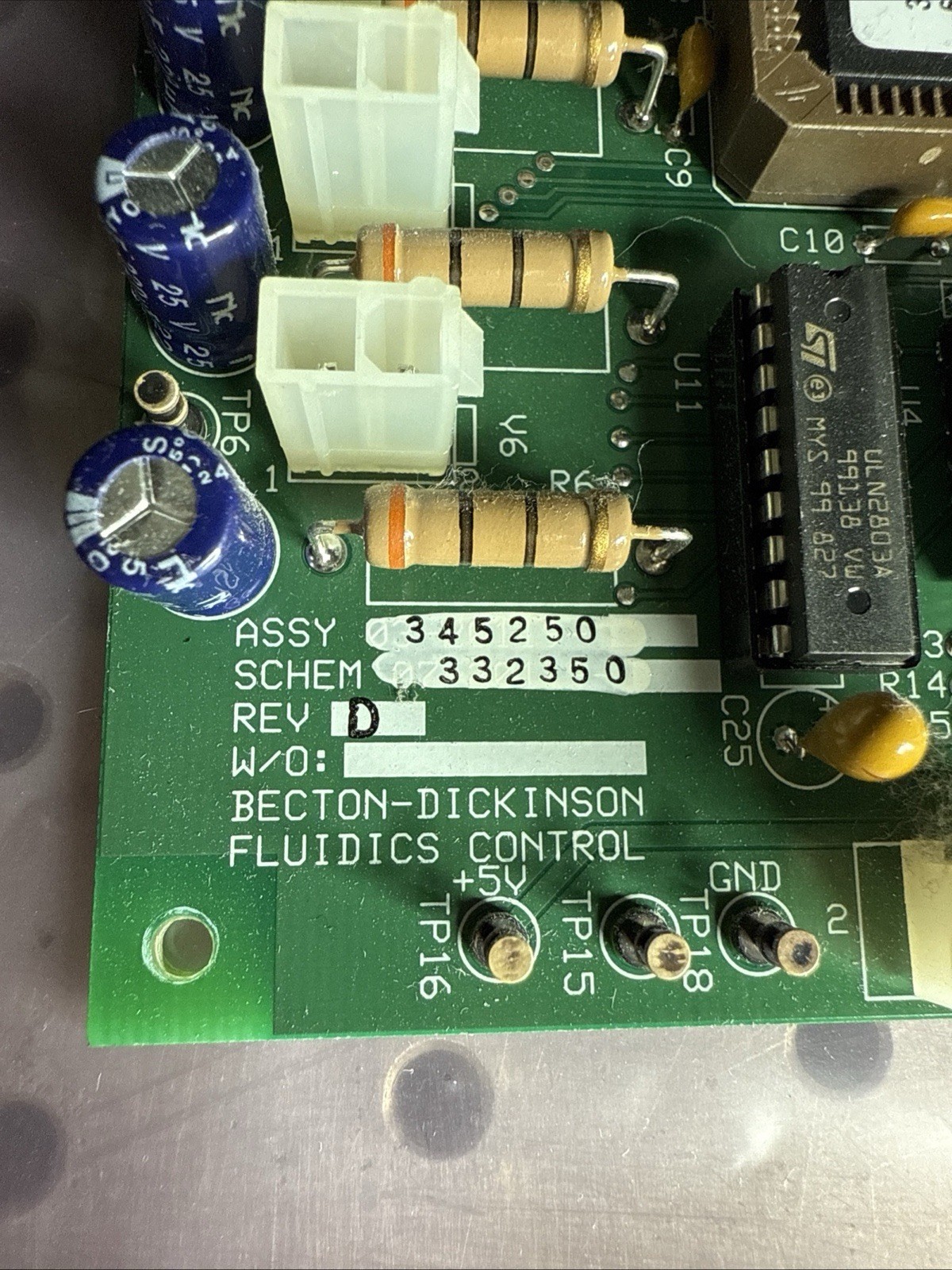 Becton Dickinson BD Fluidics Control Module 345250 332350 Rev D