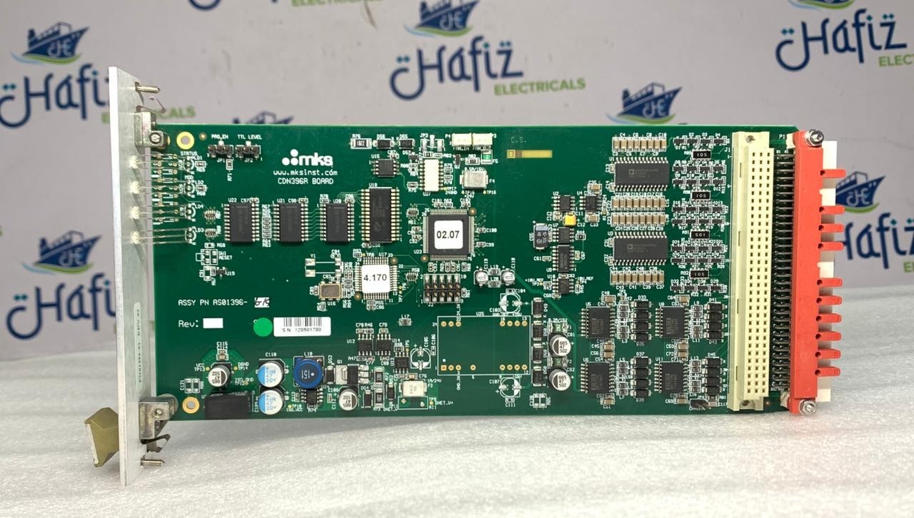 MKS Instruments CDN396R /AS01396-6-15 PCB Card 0190-43360 REV. 02 FW:4.170 HW:01