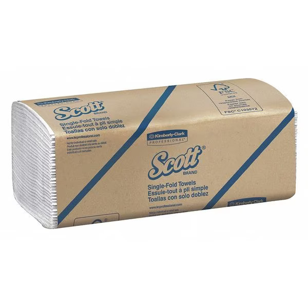 Kimberly-Clark Professional 1700 Scott Essential Single Fold Paper Tow