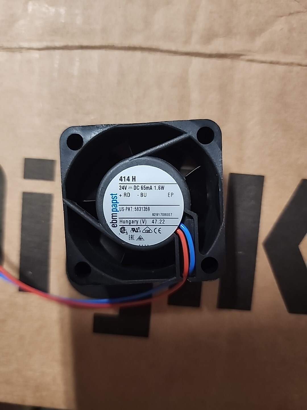 Ebm-papst 414H Cooling Fan 24VDC 40x20mm Brand New Fans Axial 2 Wire USA Seller