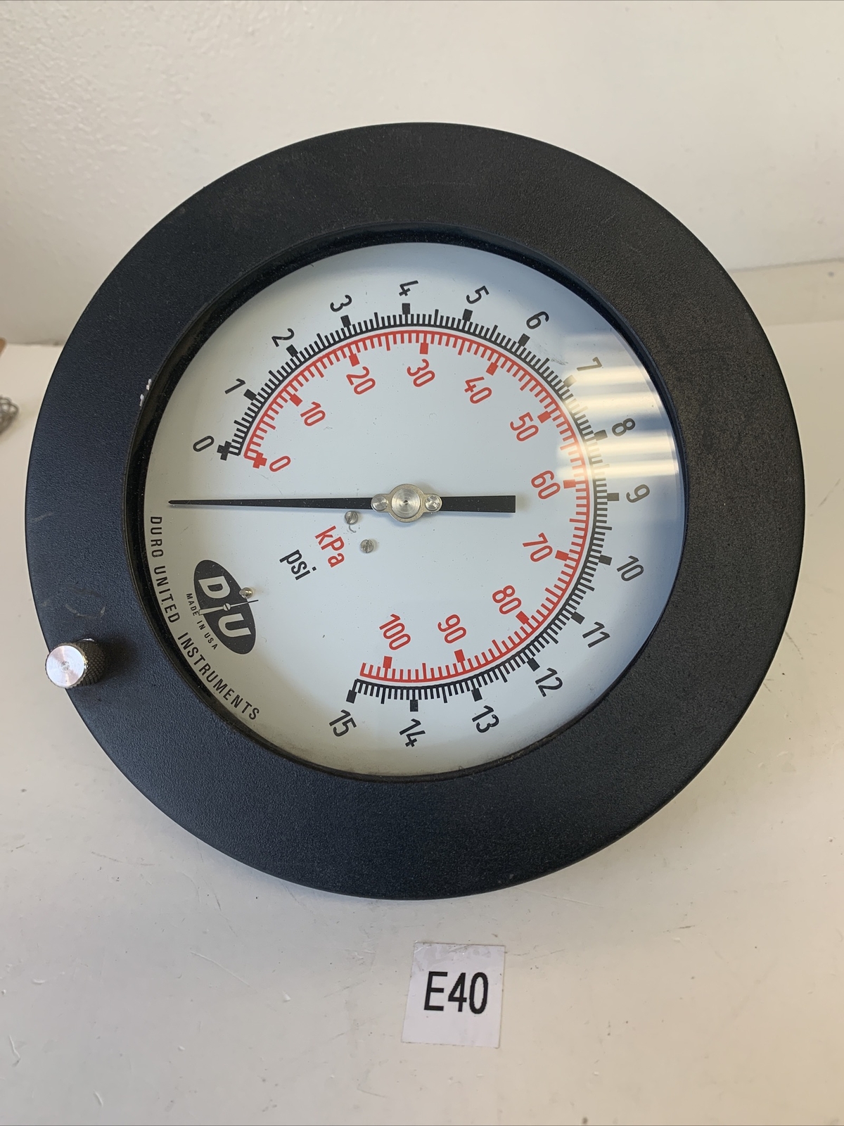 Duro United Instruments 0-15 PSI 7 1/2” Used 30 Day Warranty Fast Shipping!