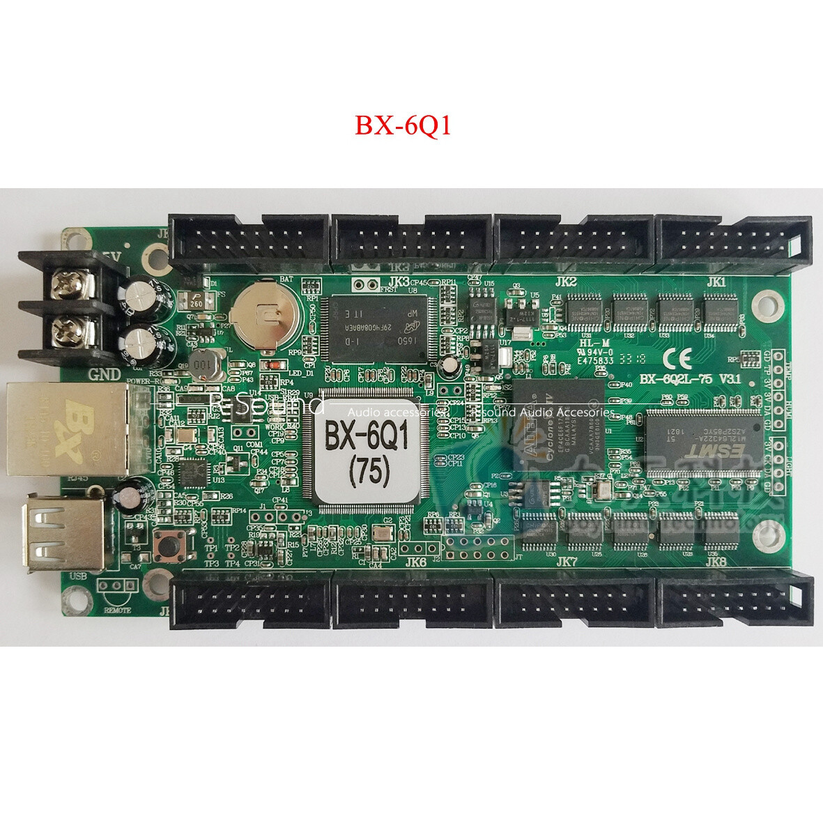 BX-6Q1 Ethernet + USB full-color LED control card 8 * hub75 port includes RGB