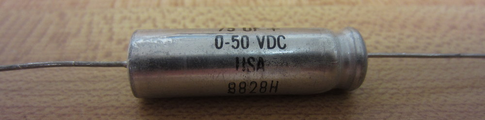Sprague TE 1308 Capacitor TE1308 30 D + 75 UF + 0-50VDC (Pack of 10)