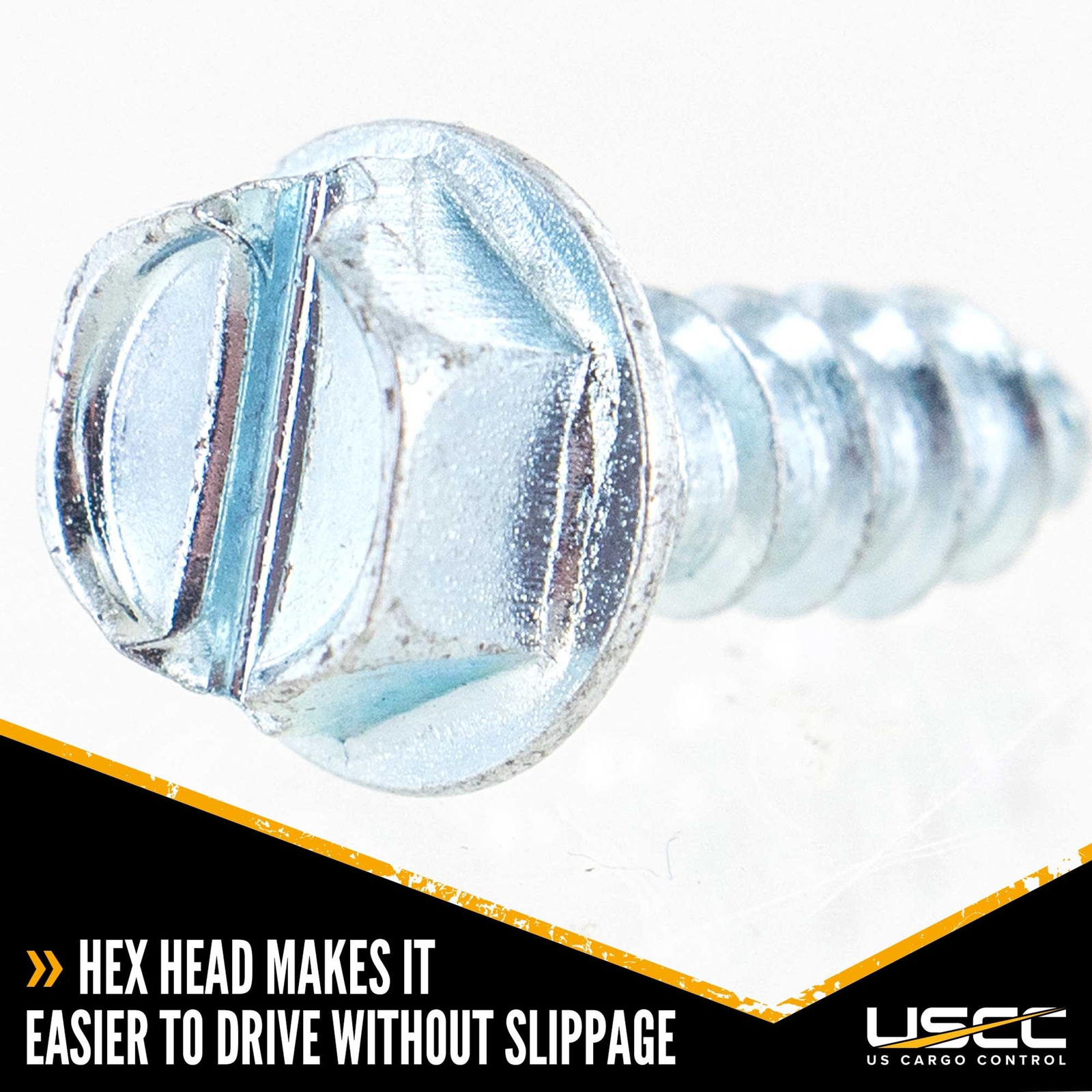 USCC 3/4″ E Track Wood Screws – Hex Head Design – 10PK