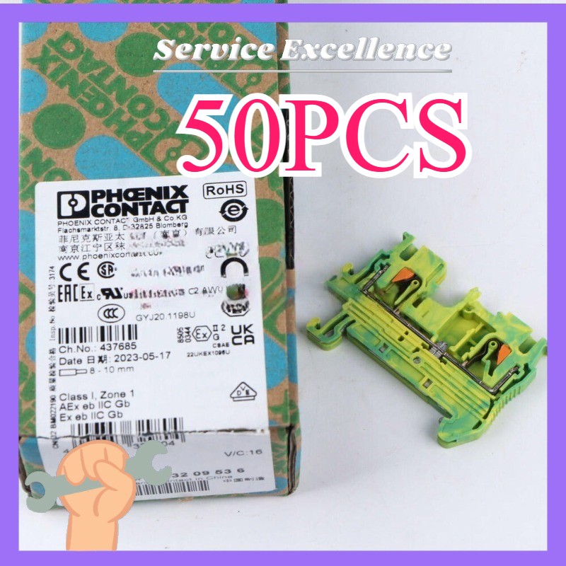 PT2.5-PE 50PCS New Phoenix Contact Grounding Terminal Block 3209536 FastShipping