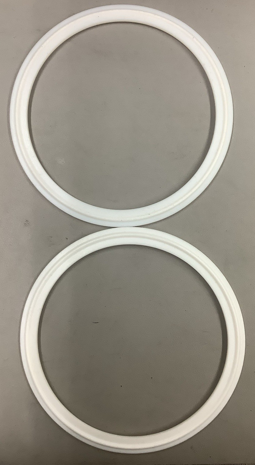 Lot of 2 40MP-G500 5″ PTFE Tri-Clamp Gasket (B270)