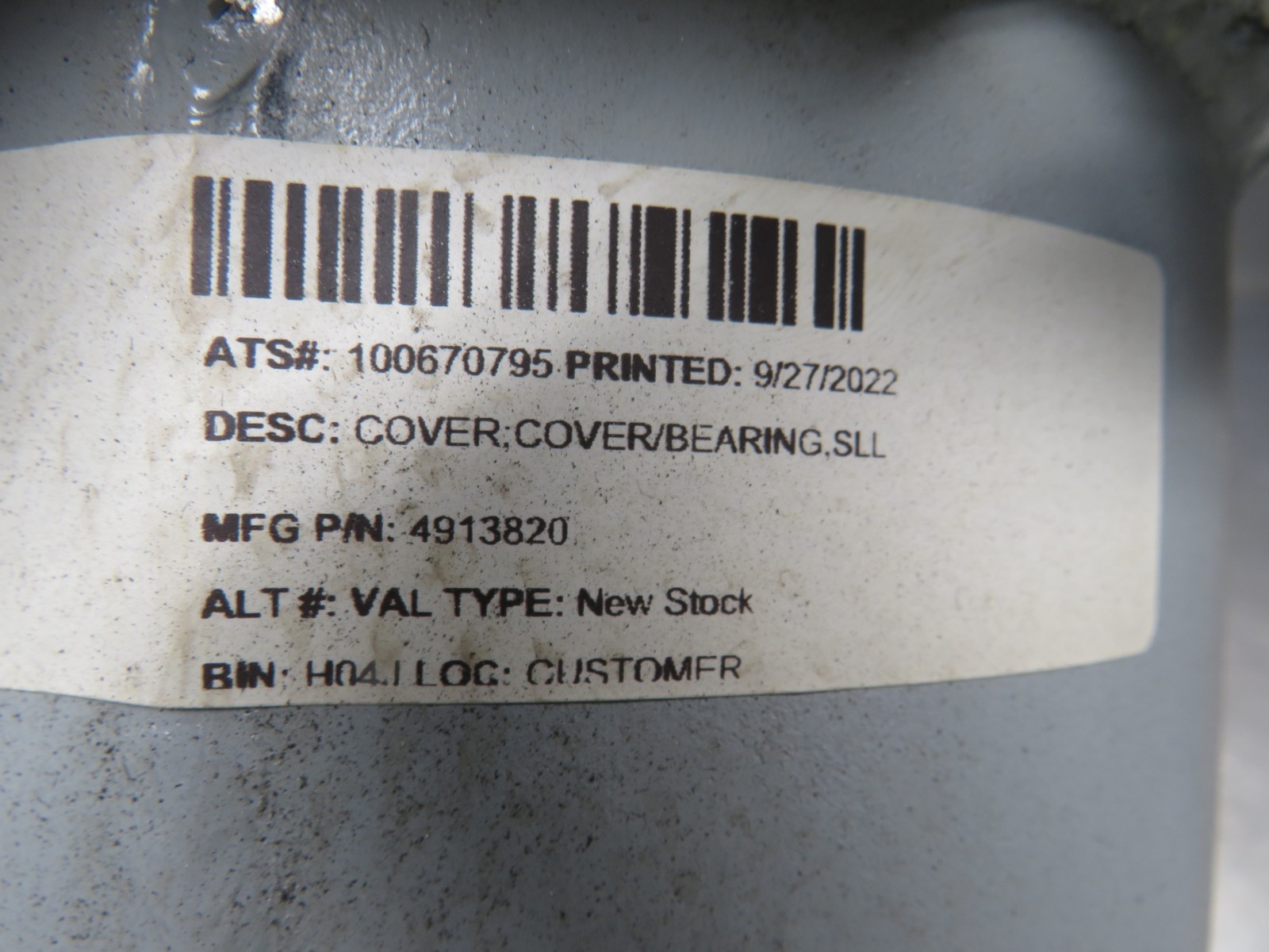 Wheelabrator 4913820 Bearing Cover