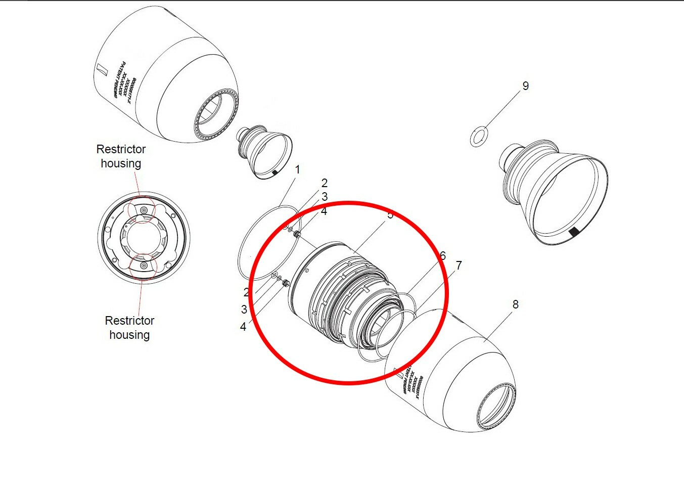 Sames Kremlin OEM EC 50 Hi-TE PSW System Shaping Inner Air Shroud 