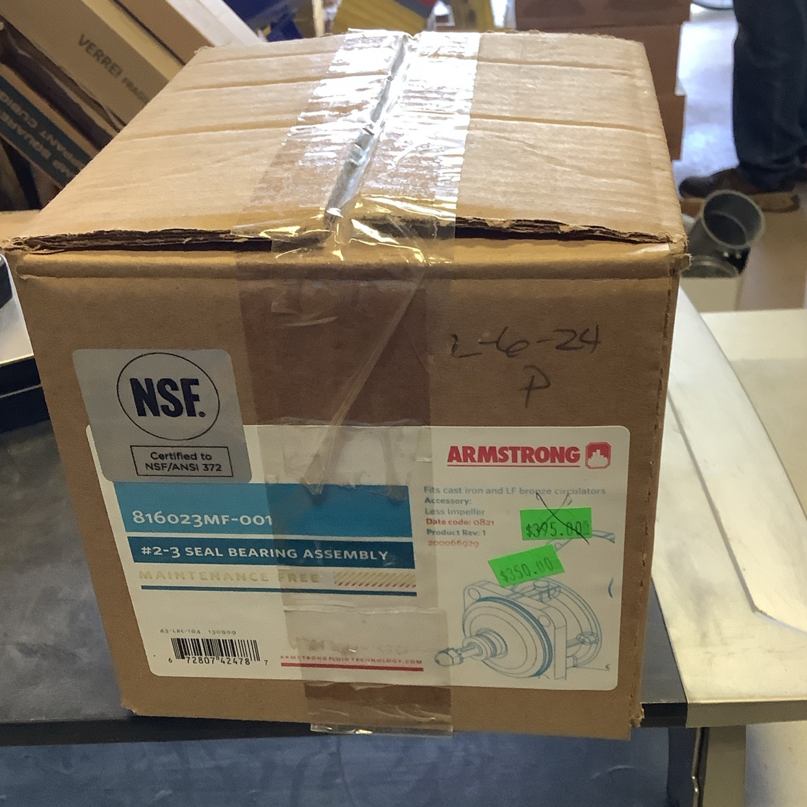 Armstrong Pumps 816023MF-001, #2-3 Seal Bearing Assembly, Factory Sealed