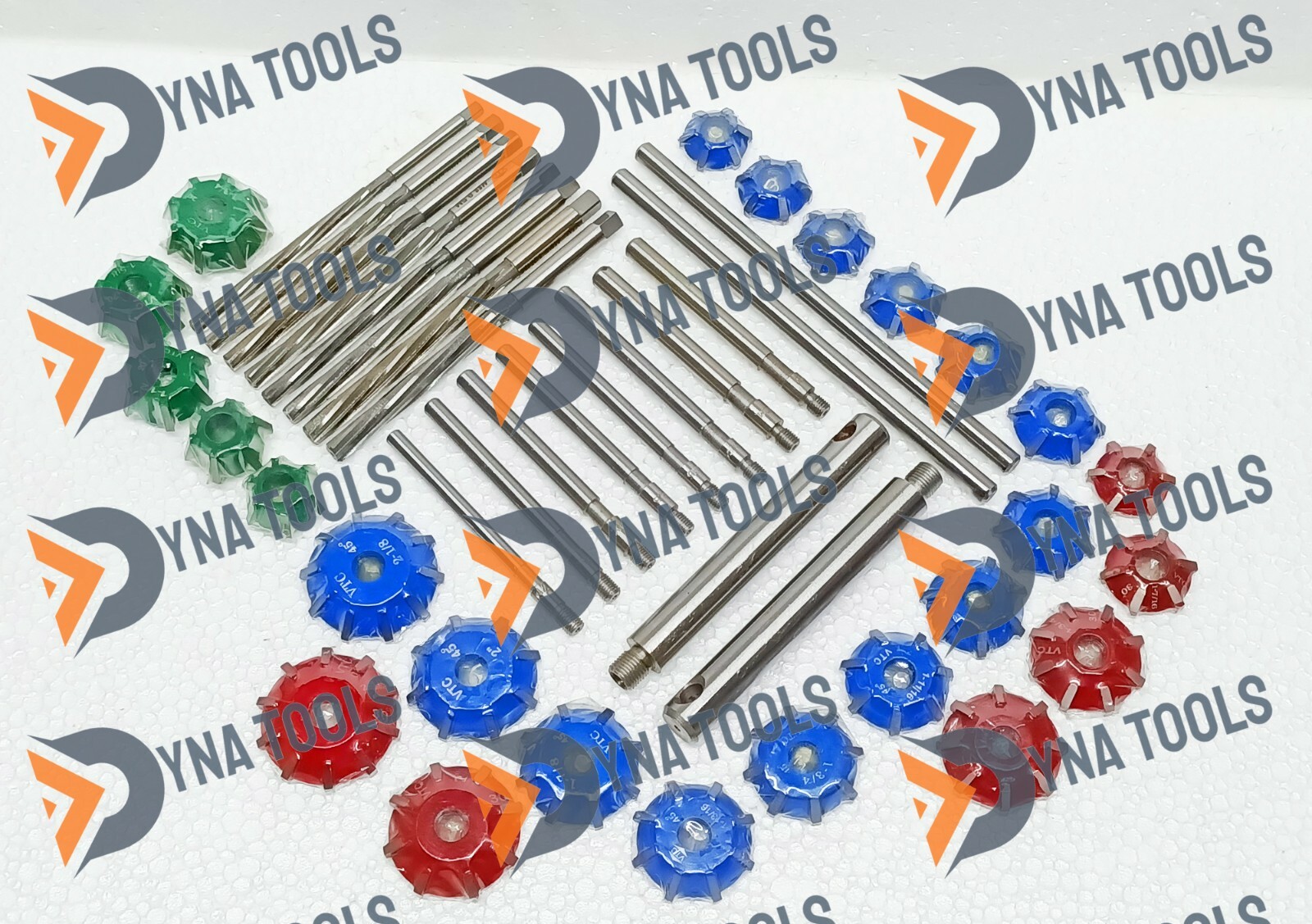 3 Angles Carbide Tipped Valve Seat Cutter Set + Reamers For DIESEL PETROL ENGINE
