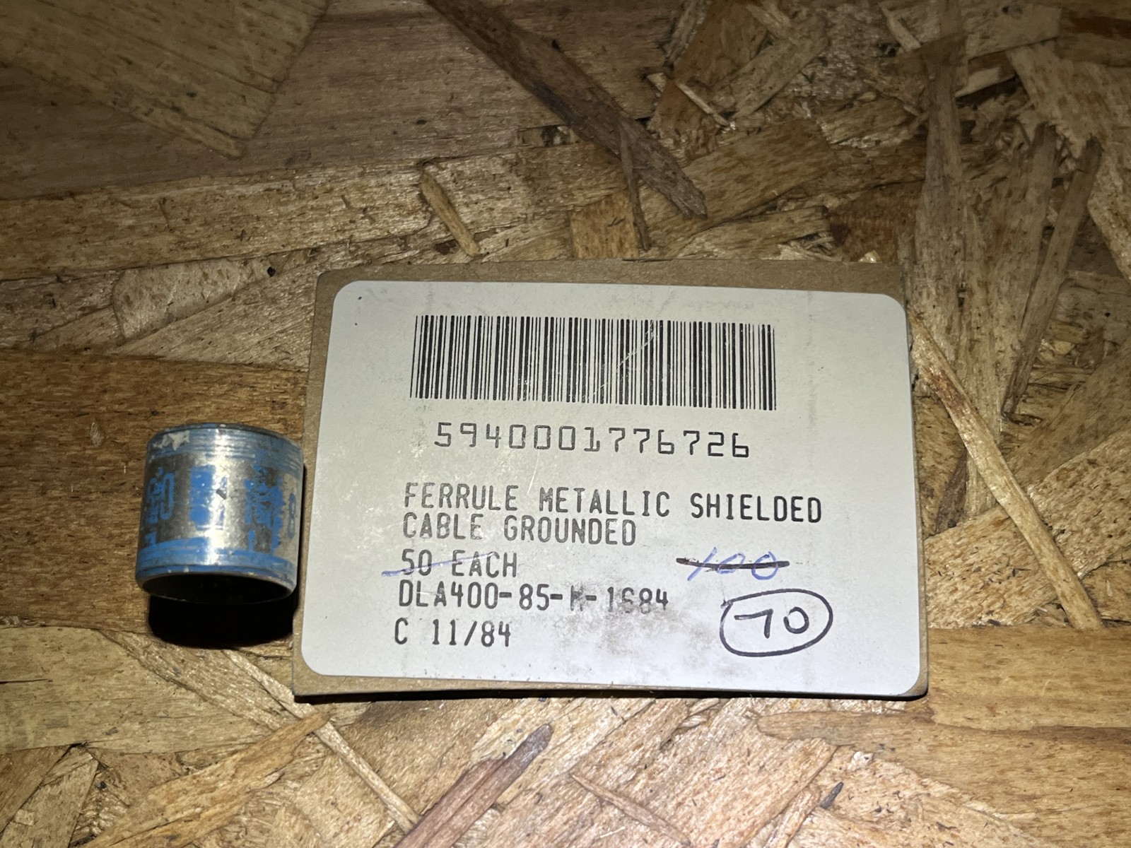 THOMAS & BETTS CORP GSB550 FERRULE (LOT OF 2)