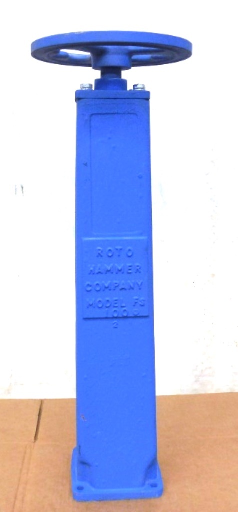 ROTO HAMMER FLOOR STAND FS100 W/ 12″ HANDWHEEL FS100-12, CAST IRON, BLUE