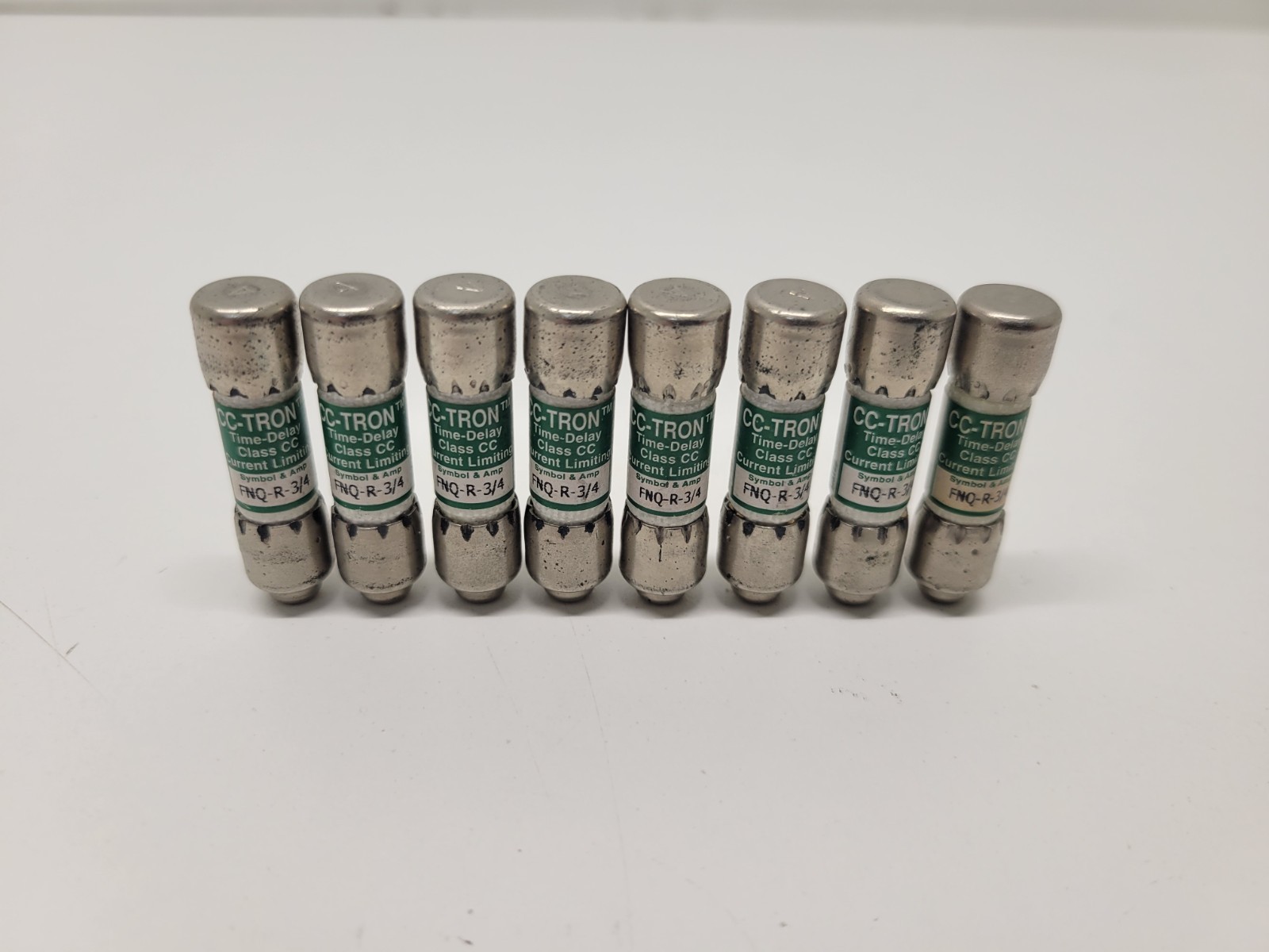 LOT OF (8) NEW OLD STOCK! CC-TRON FUSES FRQ-R-3/4