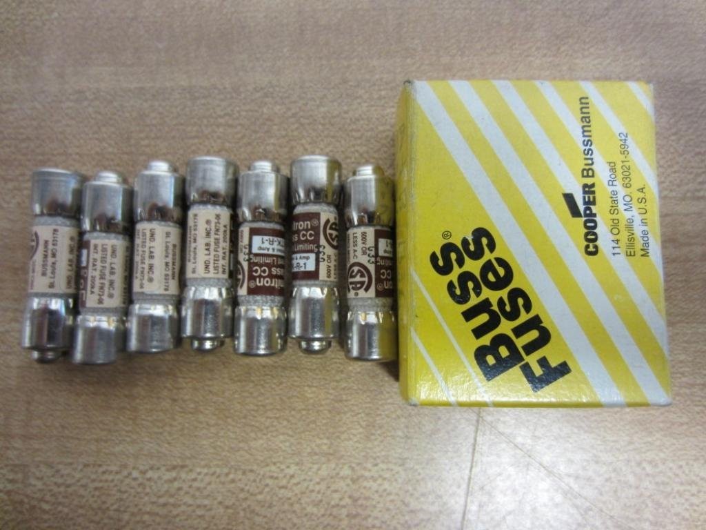 Bussmann KTK-R-1 Fusetron Fuse KTKR1 Limitron (Pack of 7)