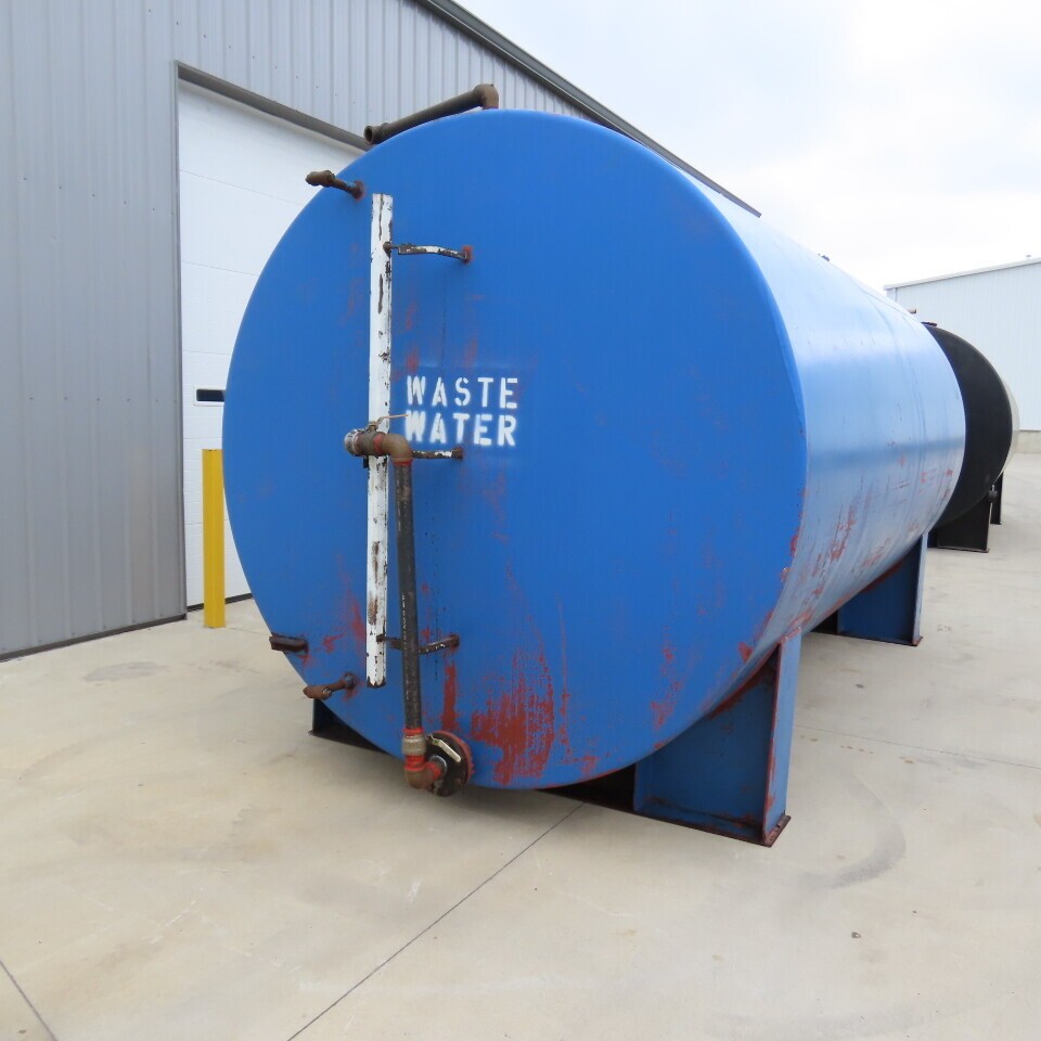 6000 Gallon Aboveground Steel Single Wall Horizontal Liquid Saddle Storage Tank