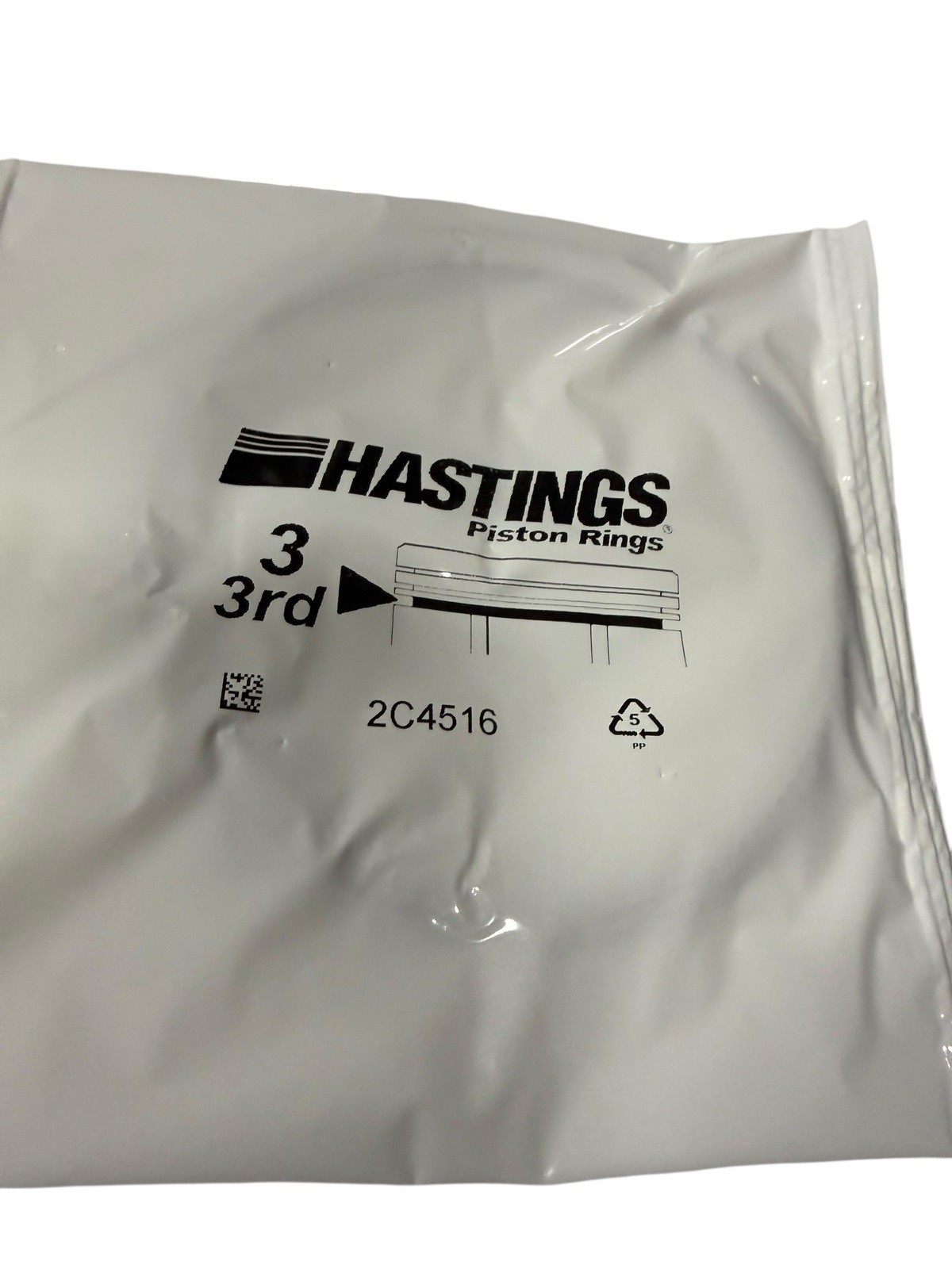Hastings 2C4516 Engine Piston Ring 3rd For Nissan 2.5L BOX OF 58 PACKS FRESHP