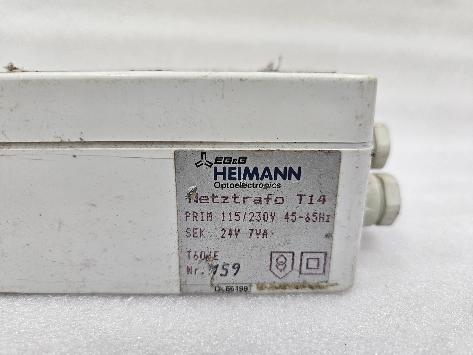 HEIMANN Optoelectronics Netztrafo T14 PPRIM 115/230V 45-65Hz SEK 24V 7VA