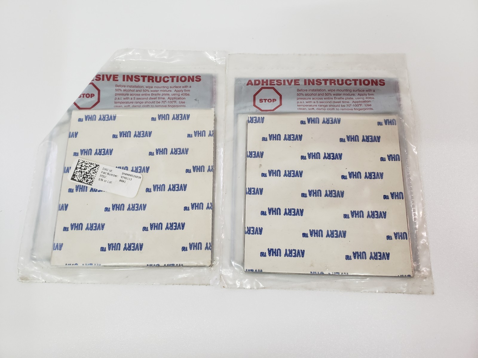 LOT of 2 – UNUSED – TKE ThyssenKrupp 9796113 Elevator Floor 6 Sign Metal SCS 4″