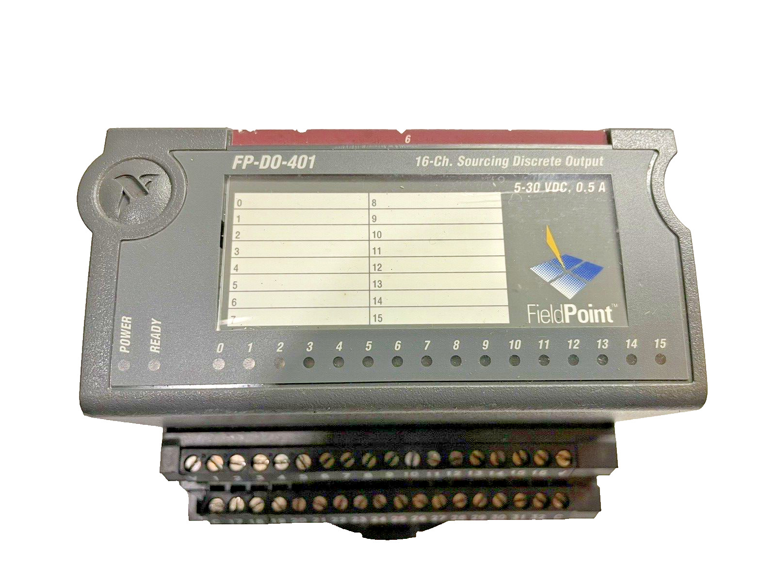 NATIONAL INSTRUMENT FIELD POINT FP-D0-401 16-CH. SOURCING DISCRETE OUTPUT 184106