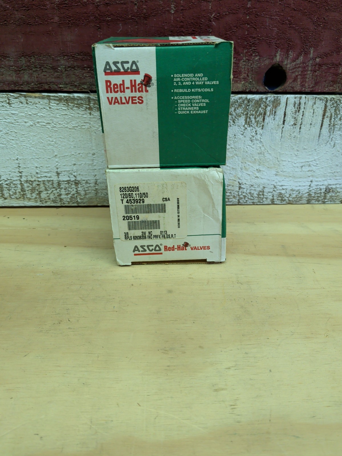 ASCO Red Hat II 8263G206 Solenoid Shutoff Valve 3/8″ New Fast Ship