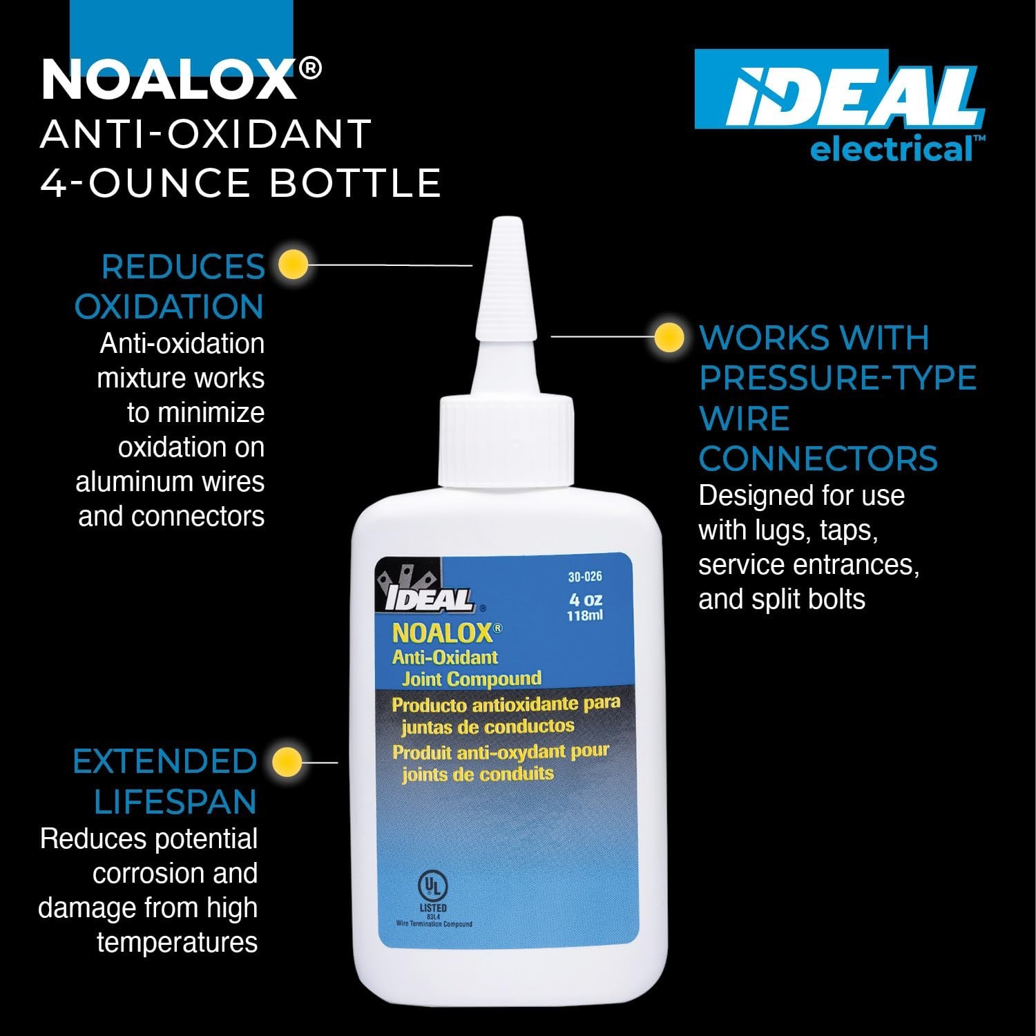IDEAL Noalox Anti Oxidant Joint Compound for Aluminum Electrical Connections