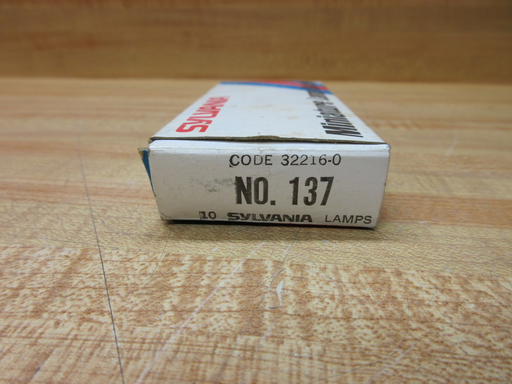 Sylvania 137 GTE Miniature Lamp Light Bulb (Pack of 10)