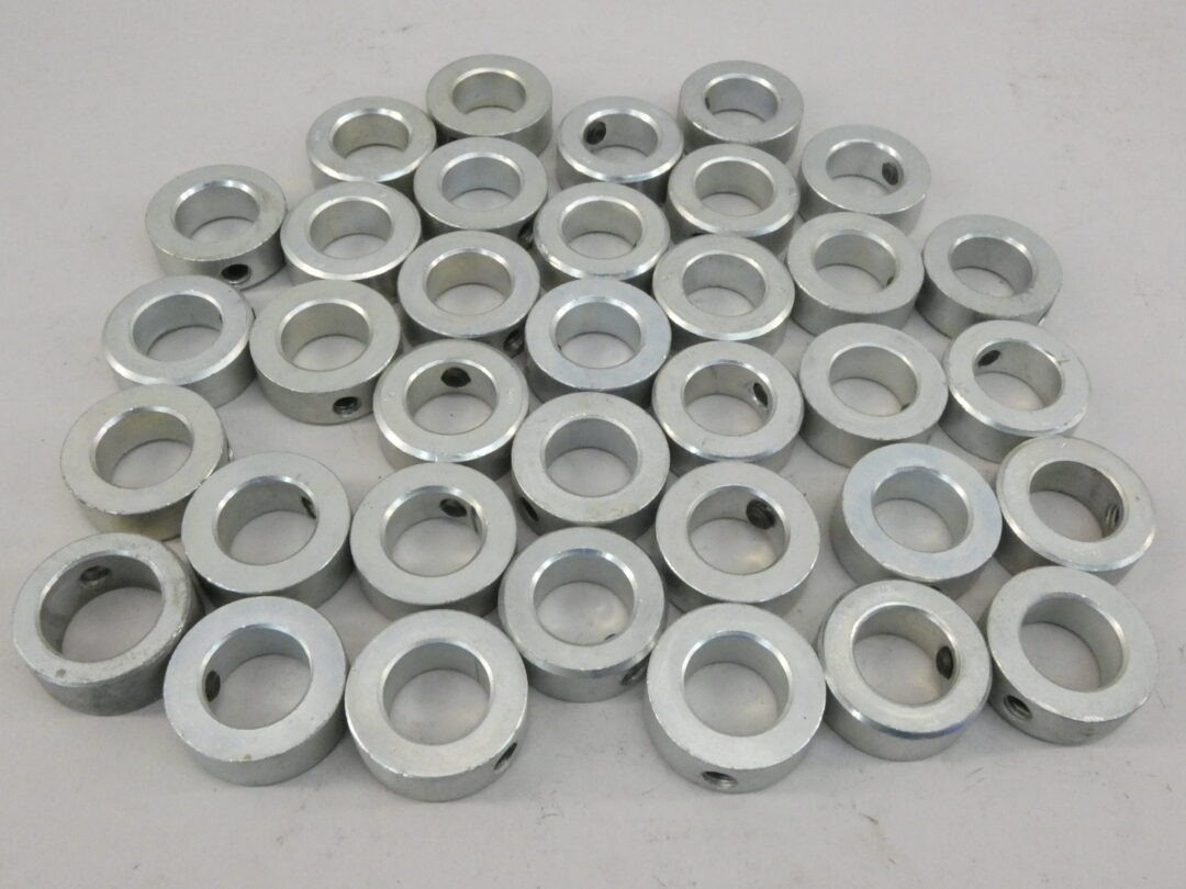 *Lot of 35* Shaft Collars 7/8″ Bore x 1-1/2″ OD x 9/16″ Set Screw Zinc-Plated…