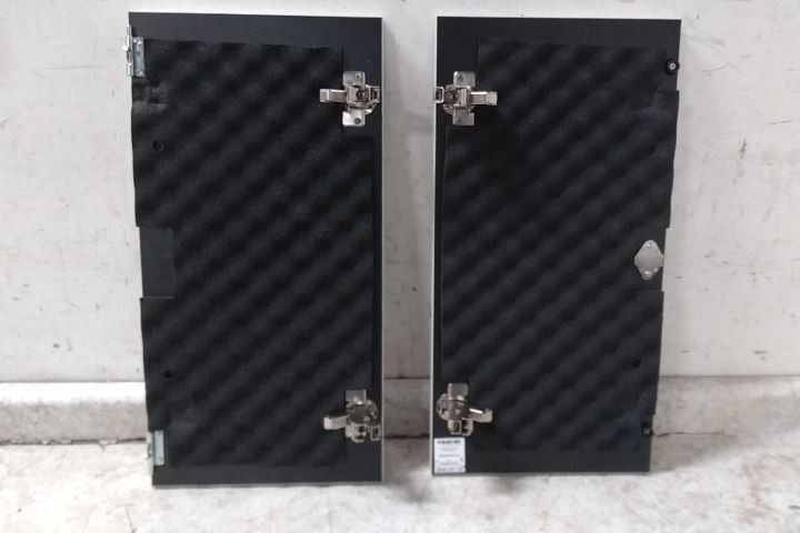 Black Box QCDF12U-LG Quiet Cab Front Doors 12U Light Gray