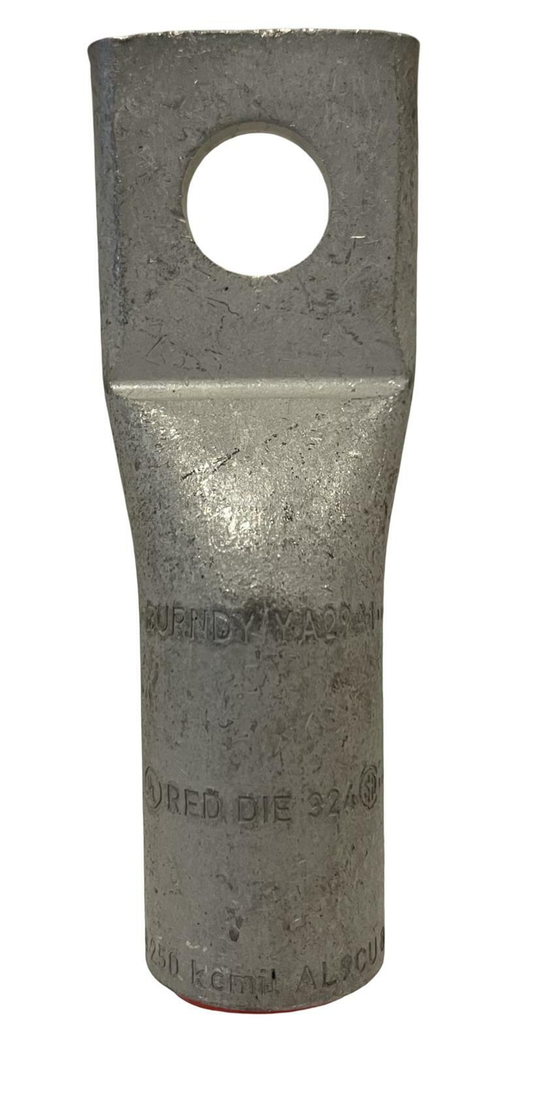 Burndy YA29A1 Compression Lug 250 kcmil 1 Hole 1/2 In Stud Internal Chamfer AL