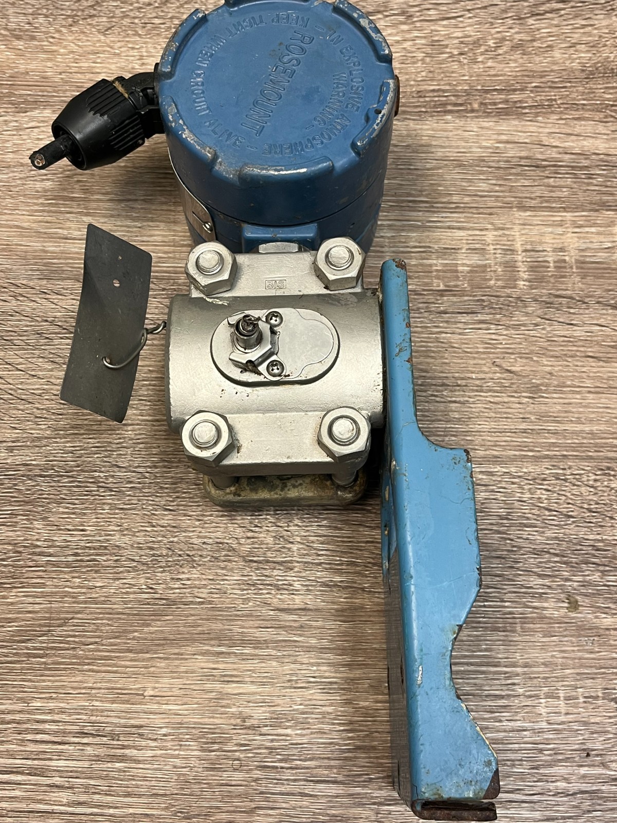 Rosemount 1151GP6 0-400 PSI HART Transmitter w/Plate