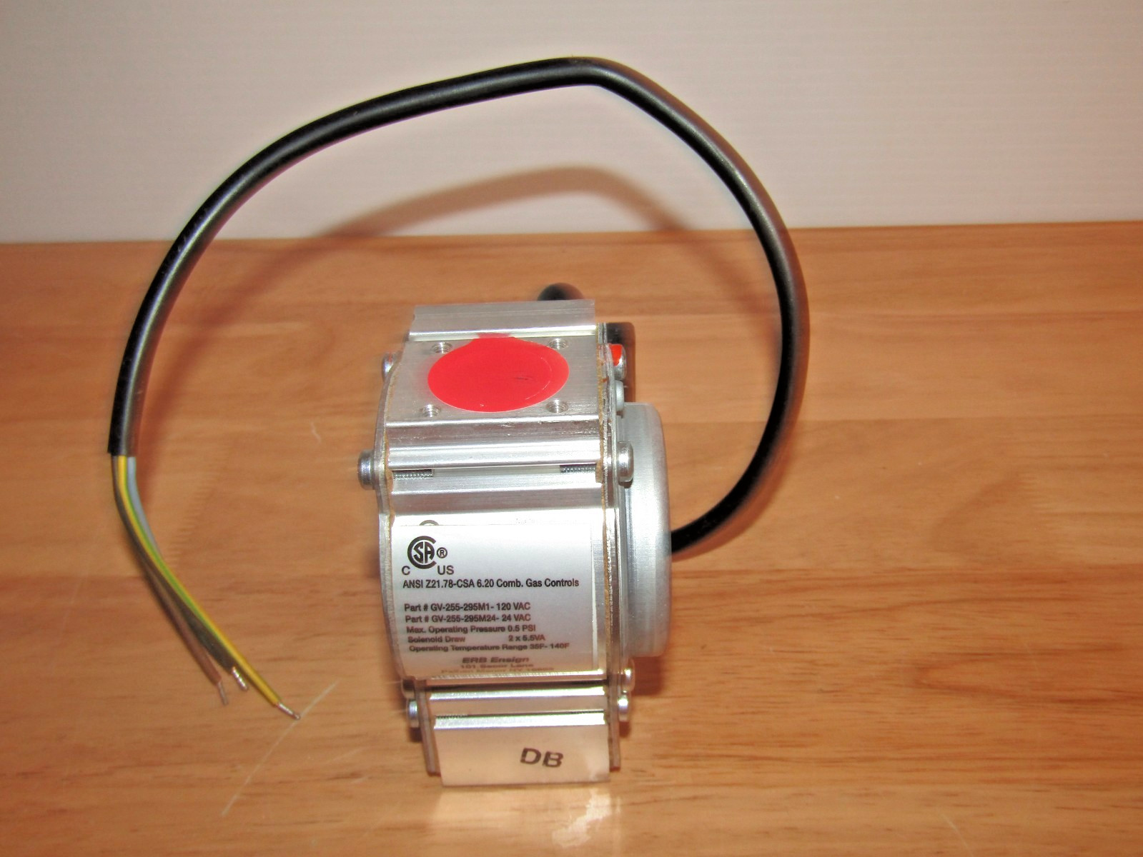 ERB ENSIGN GV-255-295M1-120VAC GAS CONTROL NEW