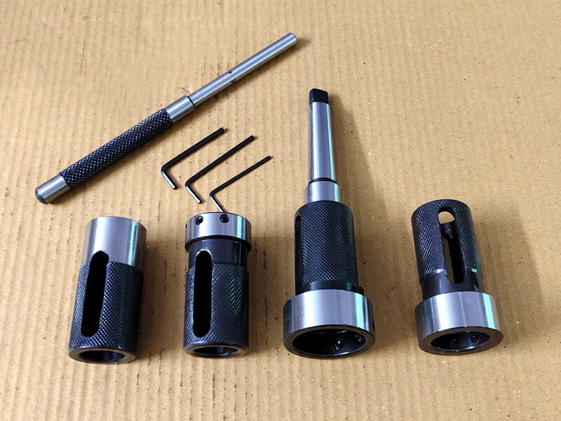 Lathe Tailstock Die Holder Box Set Of 4 Floating Type MT2 SHANK Holds Metric Die