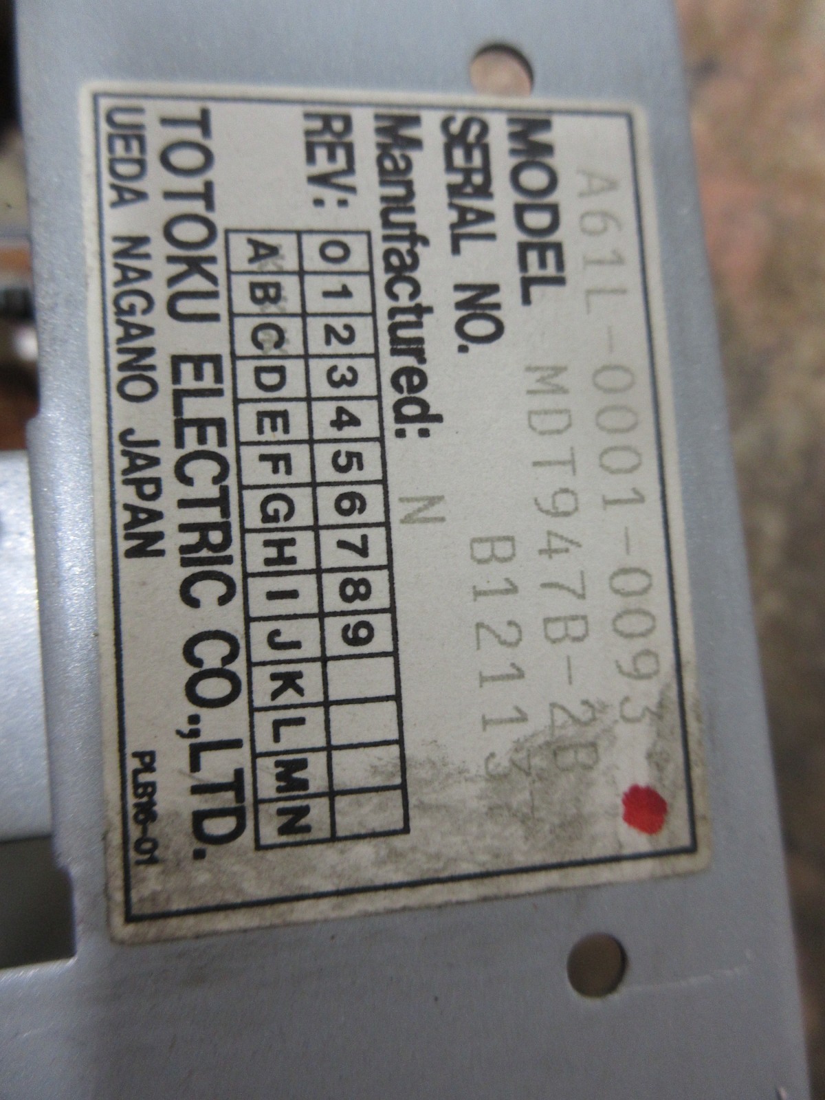 MATSUURA MC-1000VGX CNC VERTICAL MILL A61L-0001-0093 MDT947B-2B TOTOKU MONITOR