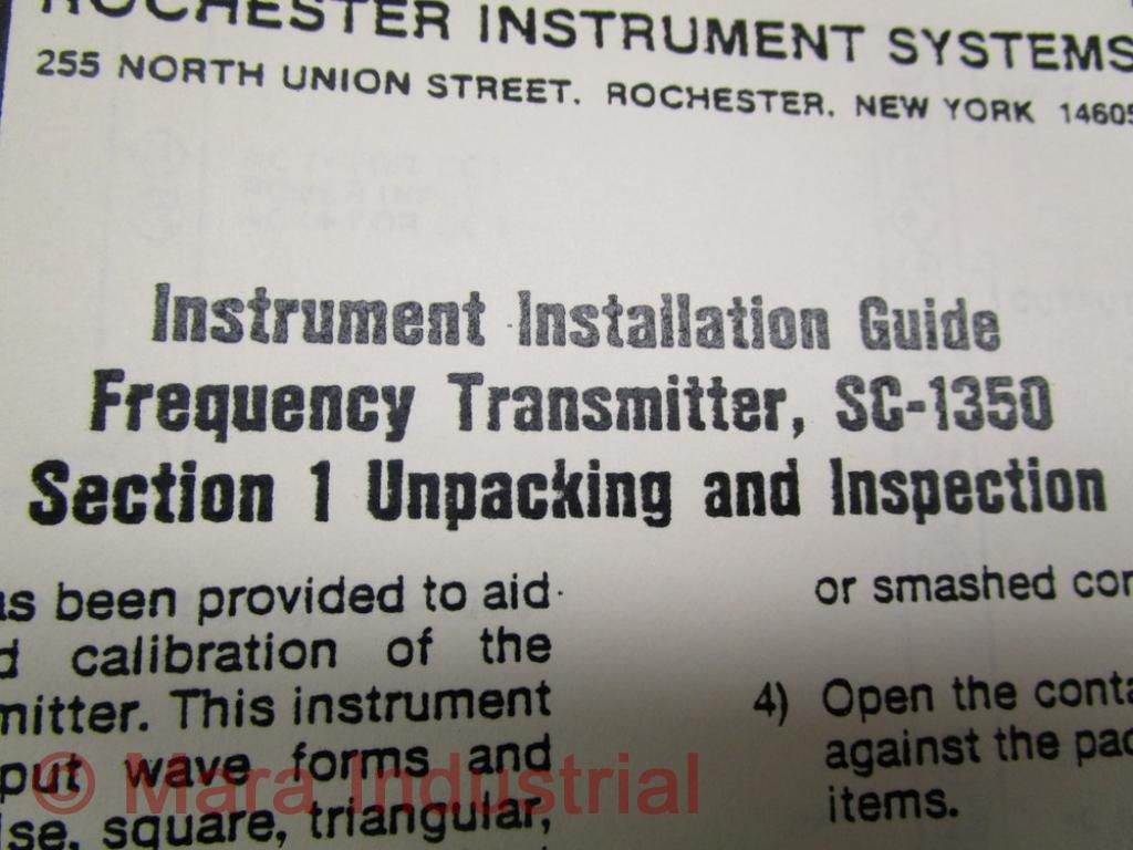 RiS 1035-121 Instruction Manual SC-1350