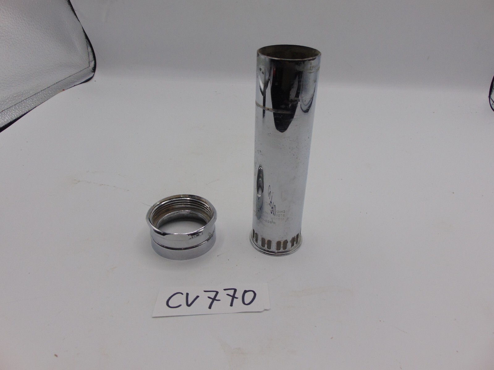 Sloan Polished V 500 AA Breaker Tube With Nut only 1.5″ x 6″