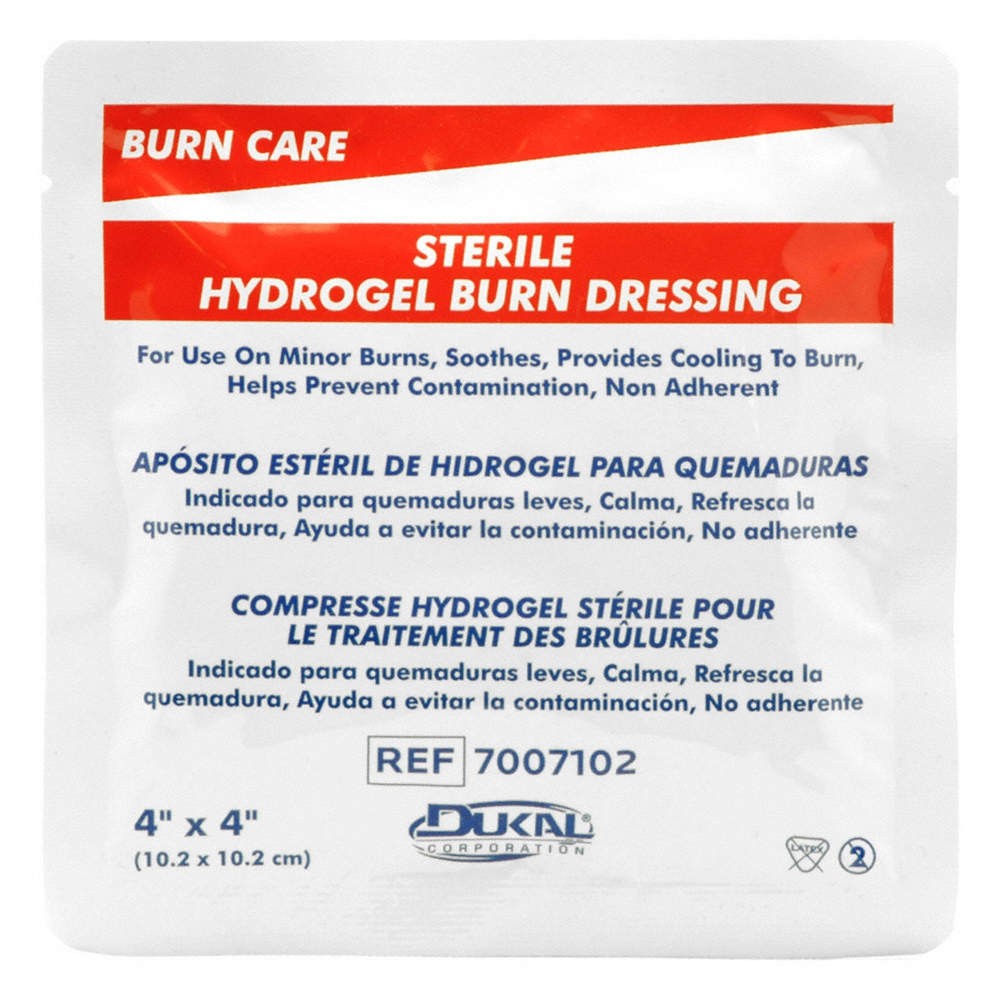 BURNAID 3060 Burn Dressing,White,4″L,4″W 36N028