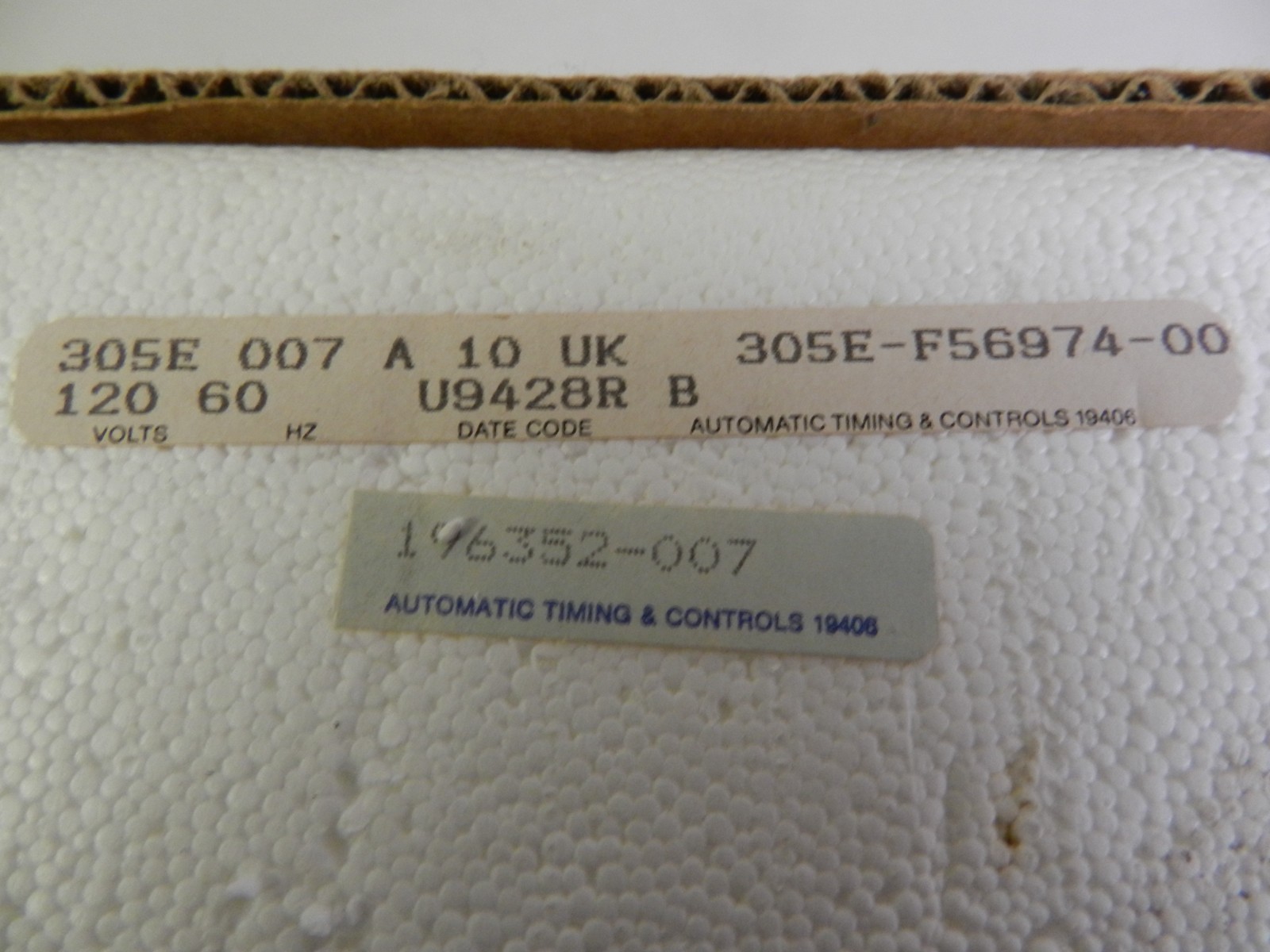 Automatic Timing and Controls 305E-F56974-00 Timer ORIGINAL PACKAGING AS IS