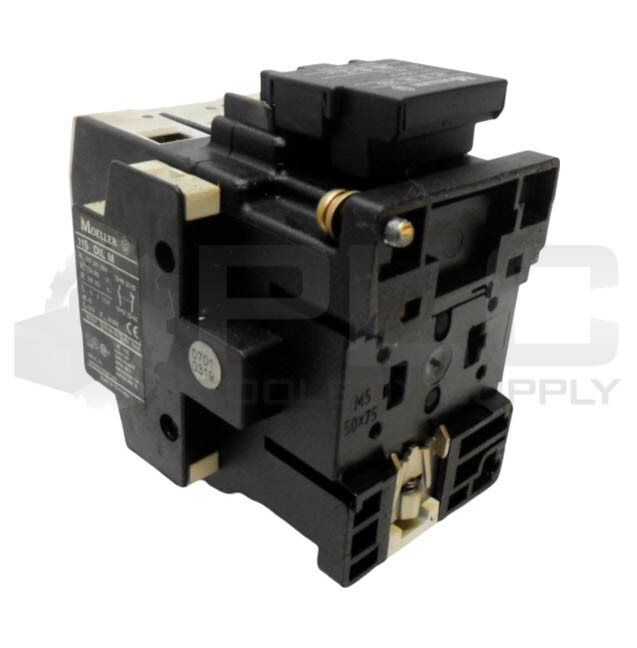 MOELLER DIL1AM CONTACTOR W/ (2) 11S DIL M AUXILIARY CONTACT W/ RC B DIL 250