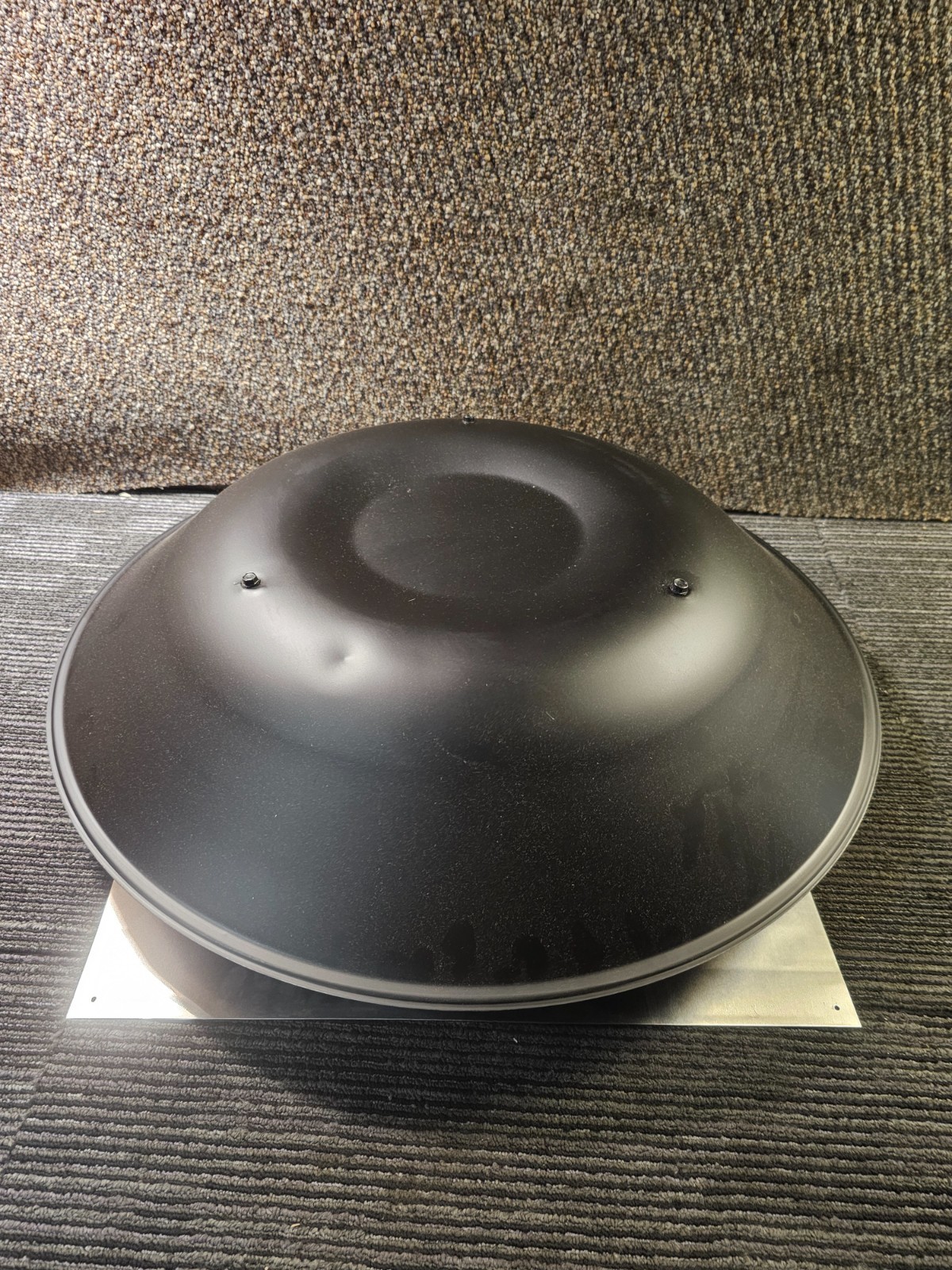 (QTY 2) LOMANCO 135 Dome Roof Vent, 20in L x 23in W x 7-3/4in H, Black Aluminum