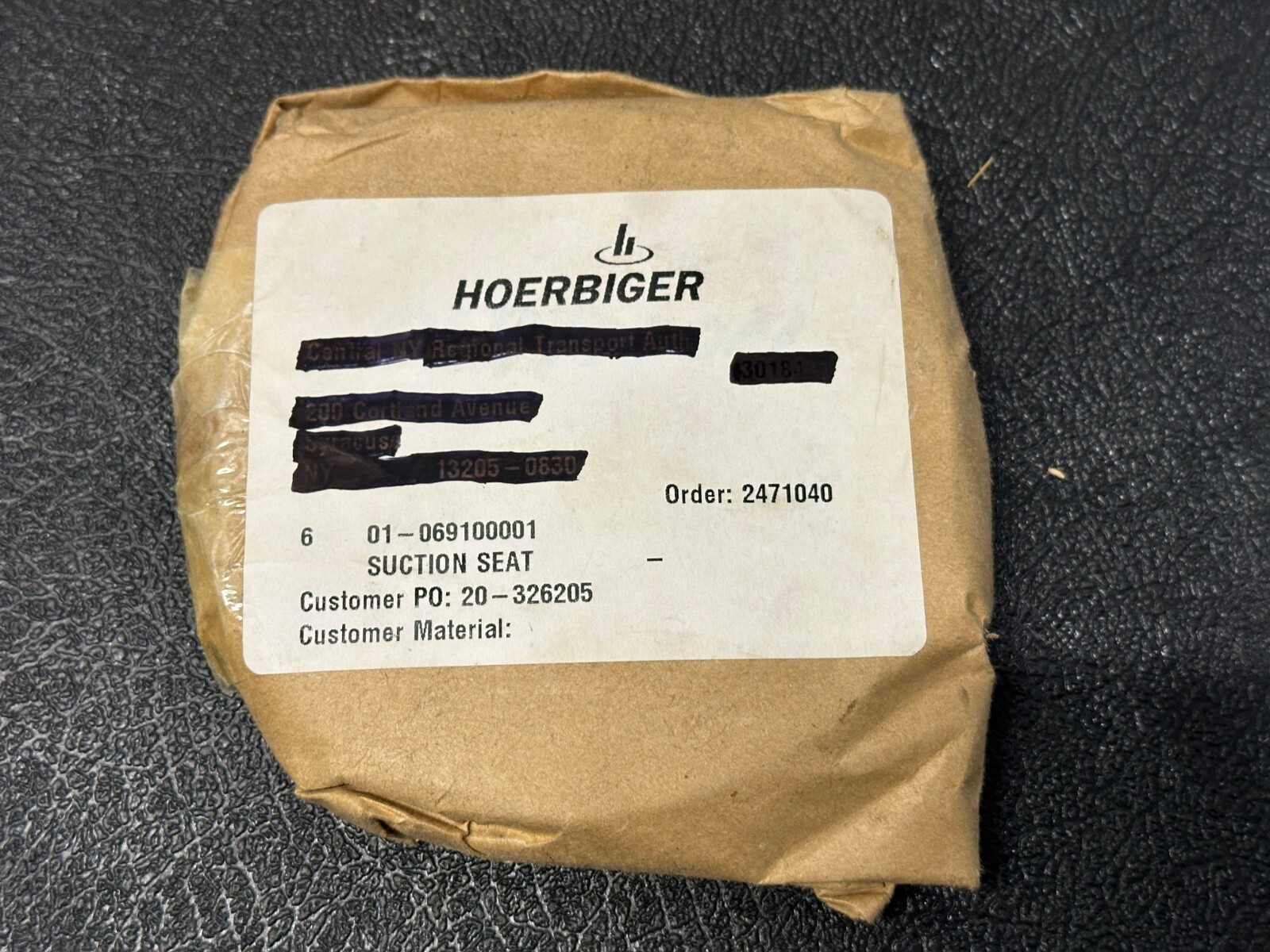 Hoerbiger Stainless Steel Suction Seat 6 01-069100001 New Old Stock