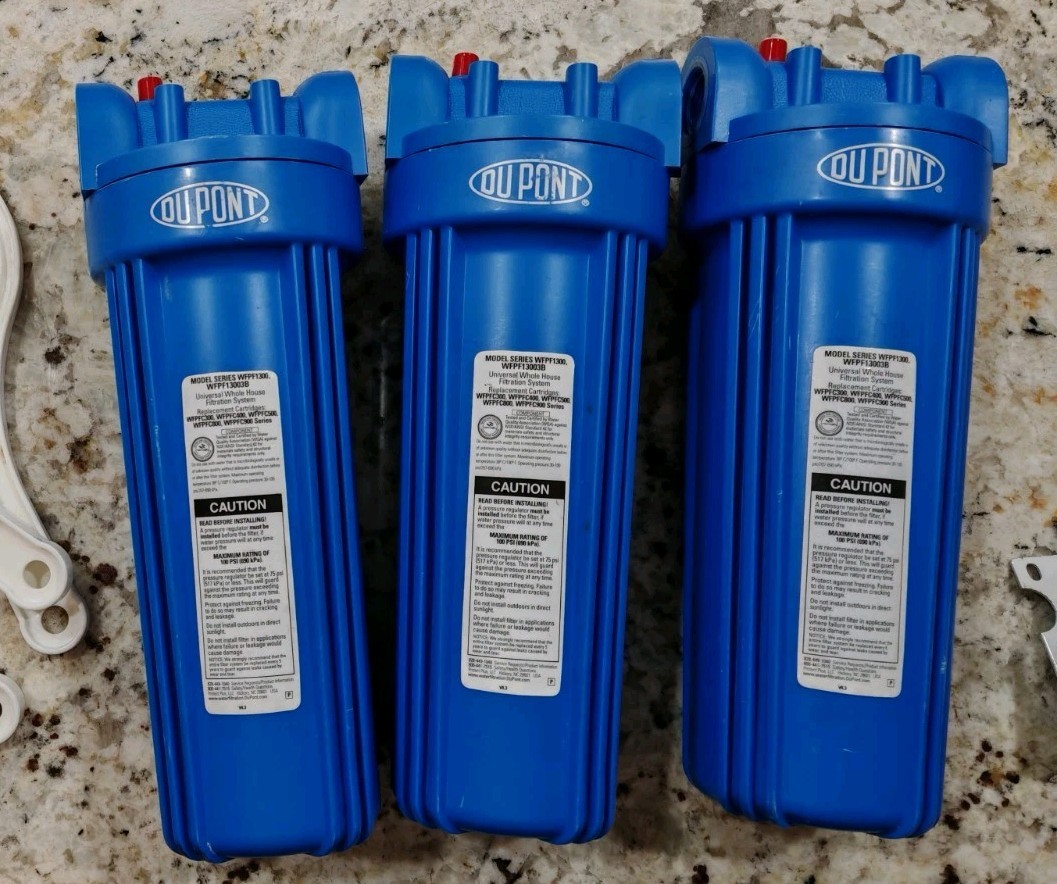 3x Dupont WFPF13003B Whole Hose Filtration System